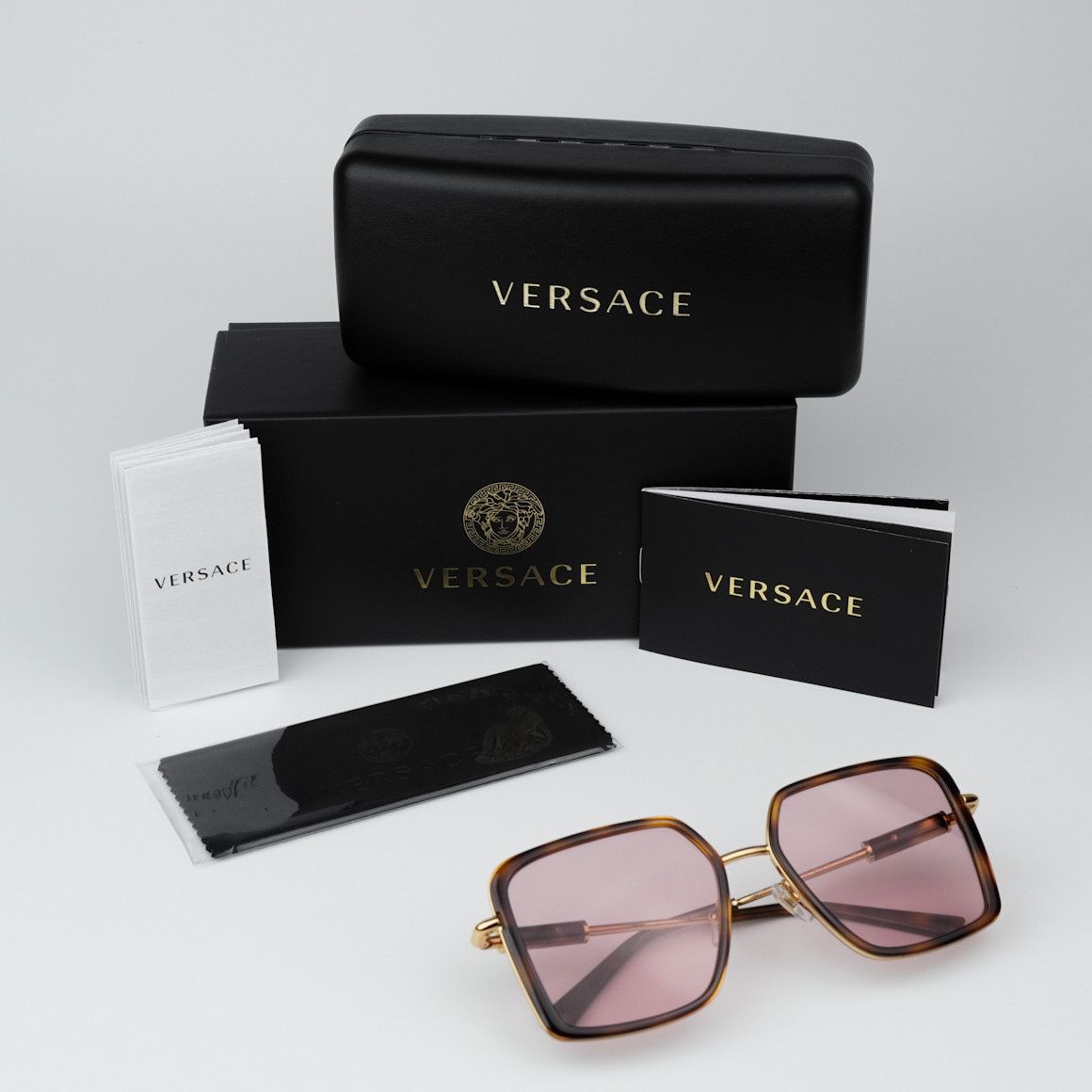 Versace NEW Versace VE2261 100284 Square Unisex Sunglasses Size ONE SIZE - 11 Thumbnail