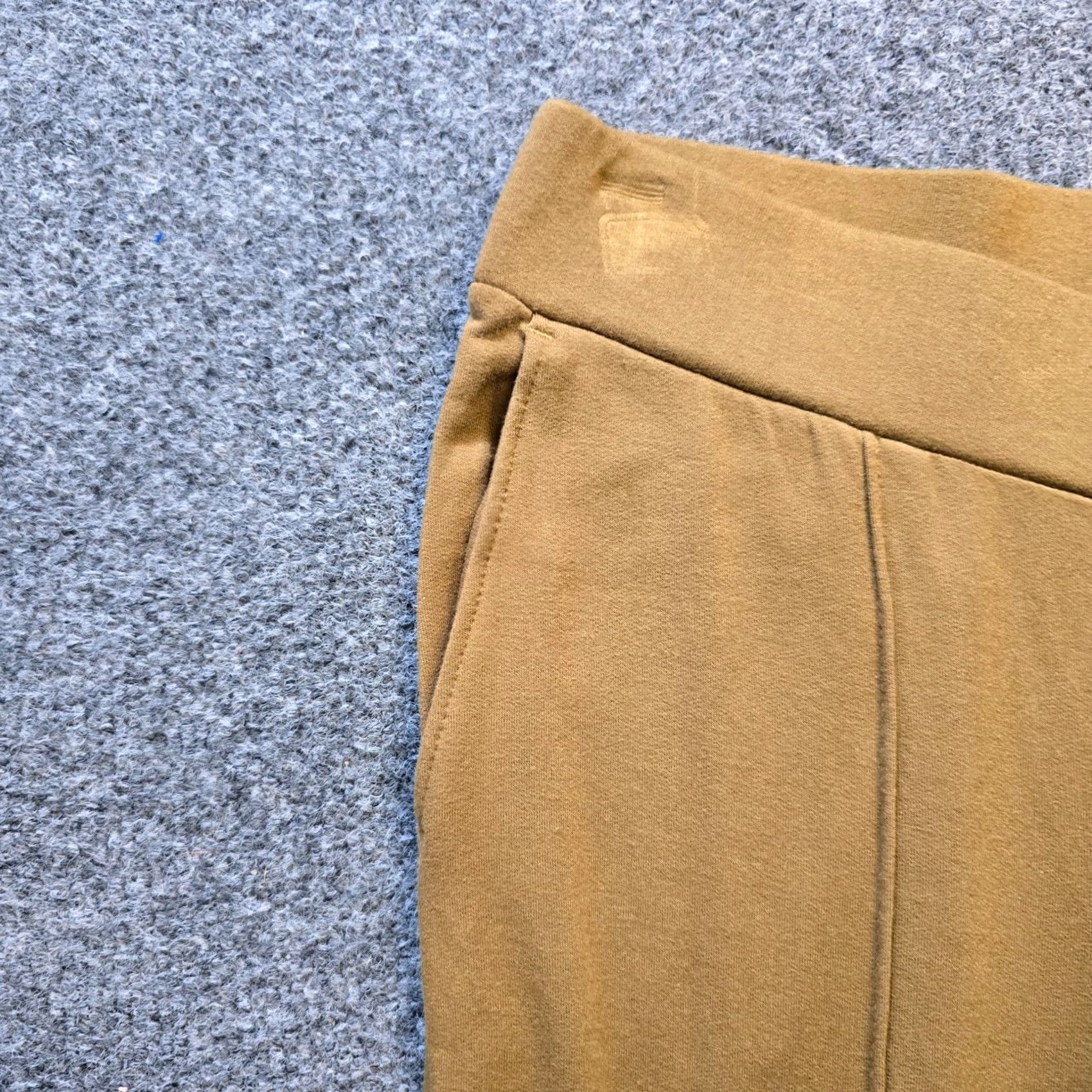 J. Jill J Jill XS Brown Yellow Slim Fleece Sweatpants Casual Lounge Size 26" / US 2 / IT 38 - 3 Thumbnail