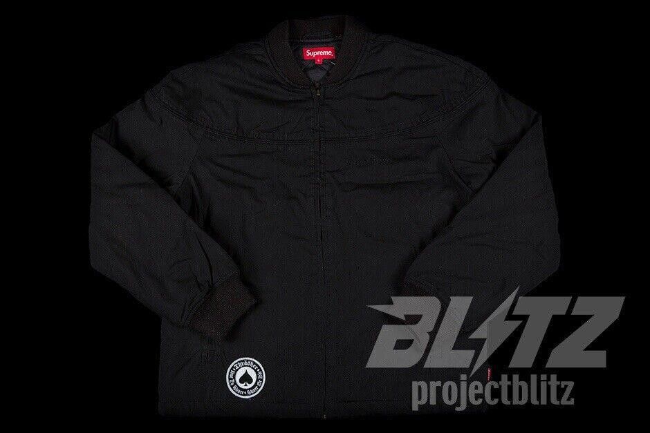 Supreme SS17 SUPREME THRASHER POPLIN CREW JACKET BLACK L Size US L / EU 52-54 / 3 - 2 Thumbnail
