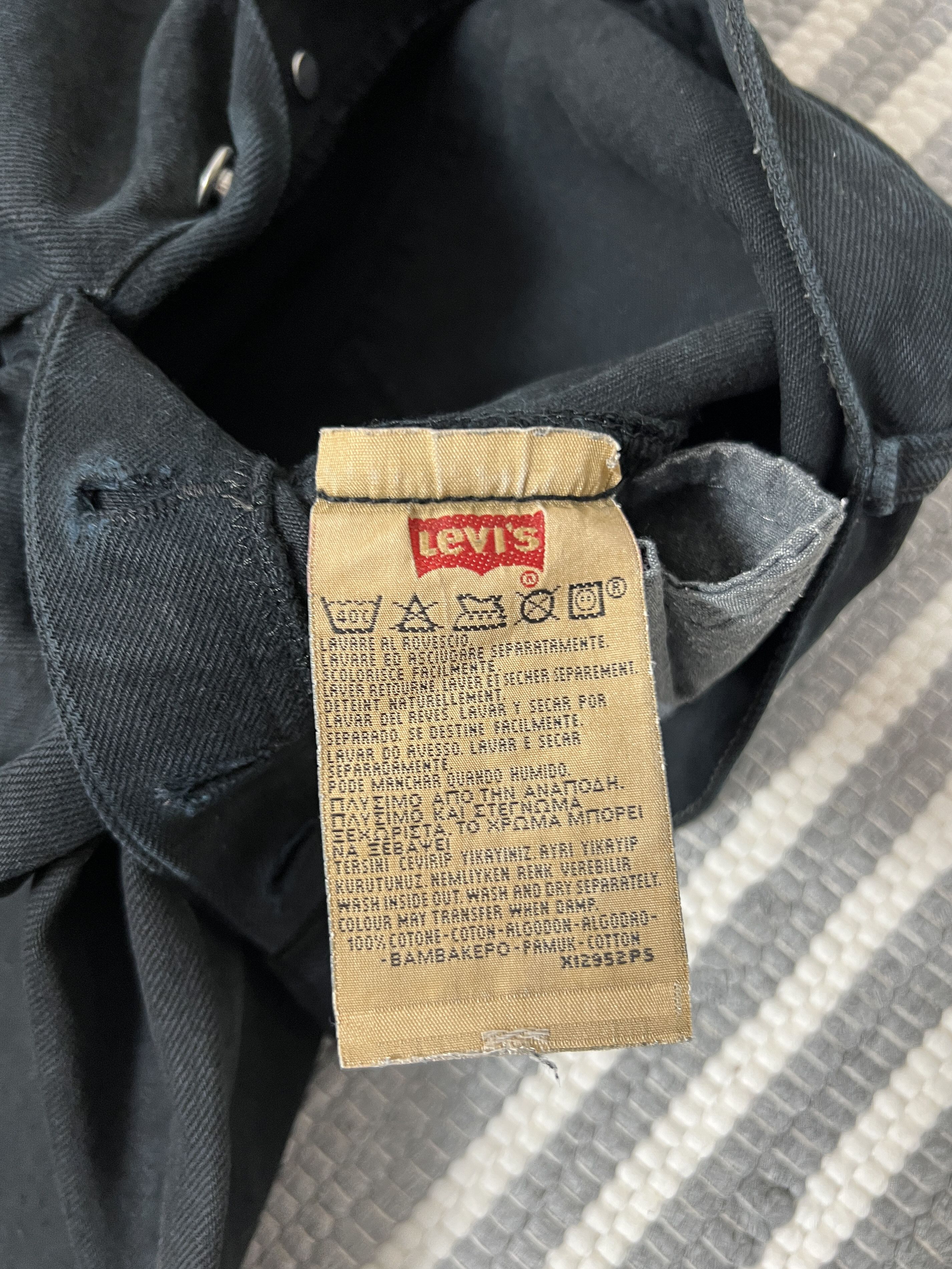 Levi's Vintage Levis 501 Black Jeans Denim Pants Size US 29 - 8 Thumbnail