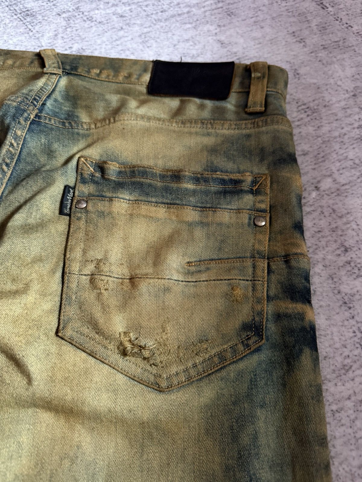 Tornado Mart Tornado Mart Mud Wash Repaired Details Flared Jeans Size US 32 / EU 48 - 20 Thumbnail