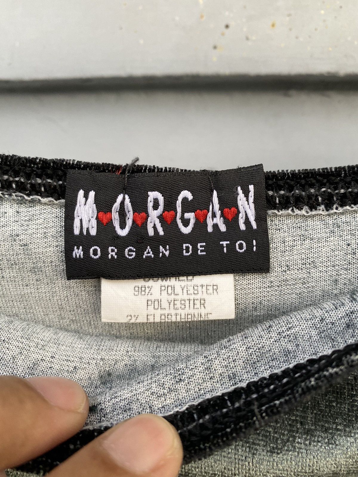 Vintage Morgan De Toi Made In France Y2k Stripe Stretchy Skirt Size 30" / US 8 / IT 44 - 5 Thumbnail