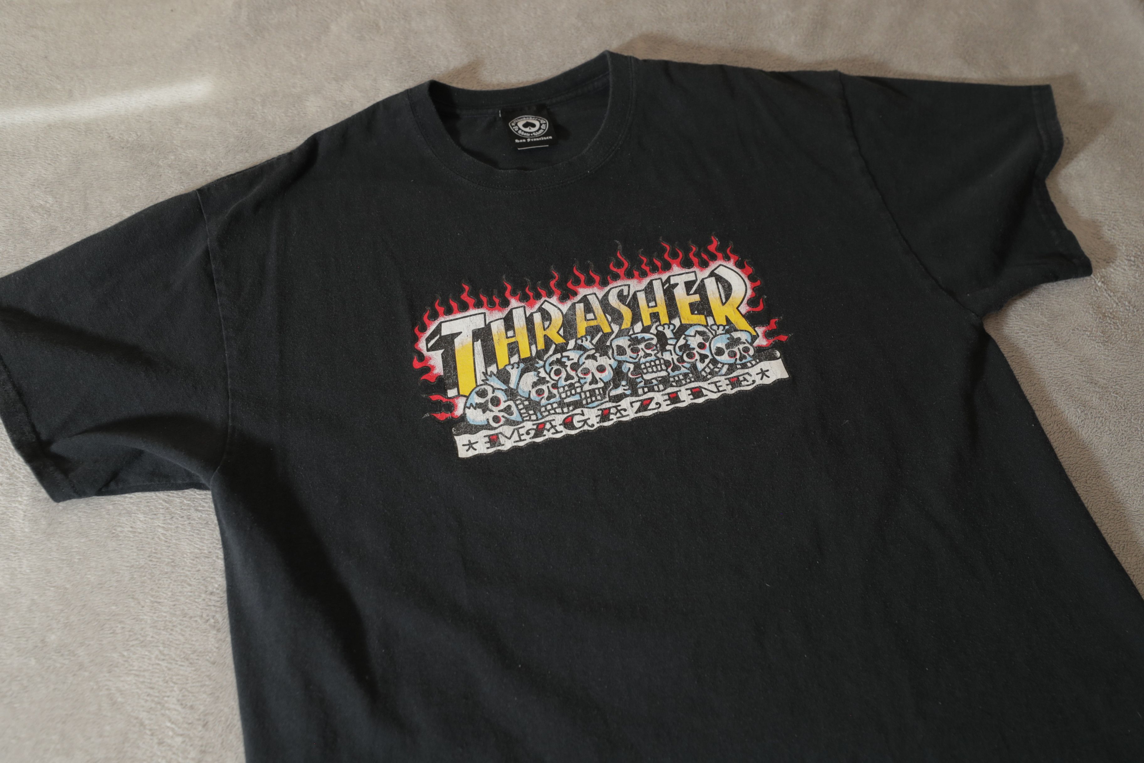 Thrasher Thrasher Bert Krak Skulls Logo Tee (XL) Size US XL / EU 56 / 4 - 3 Thumbnail
