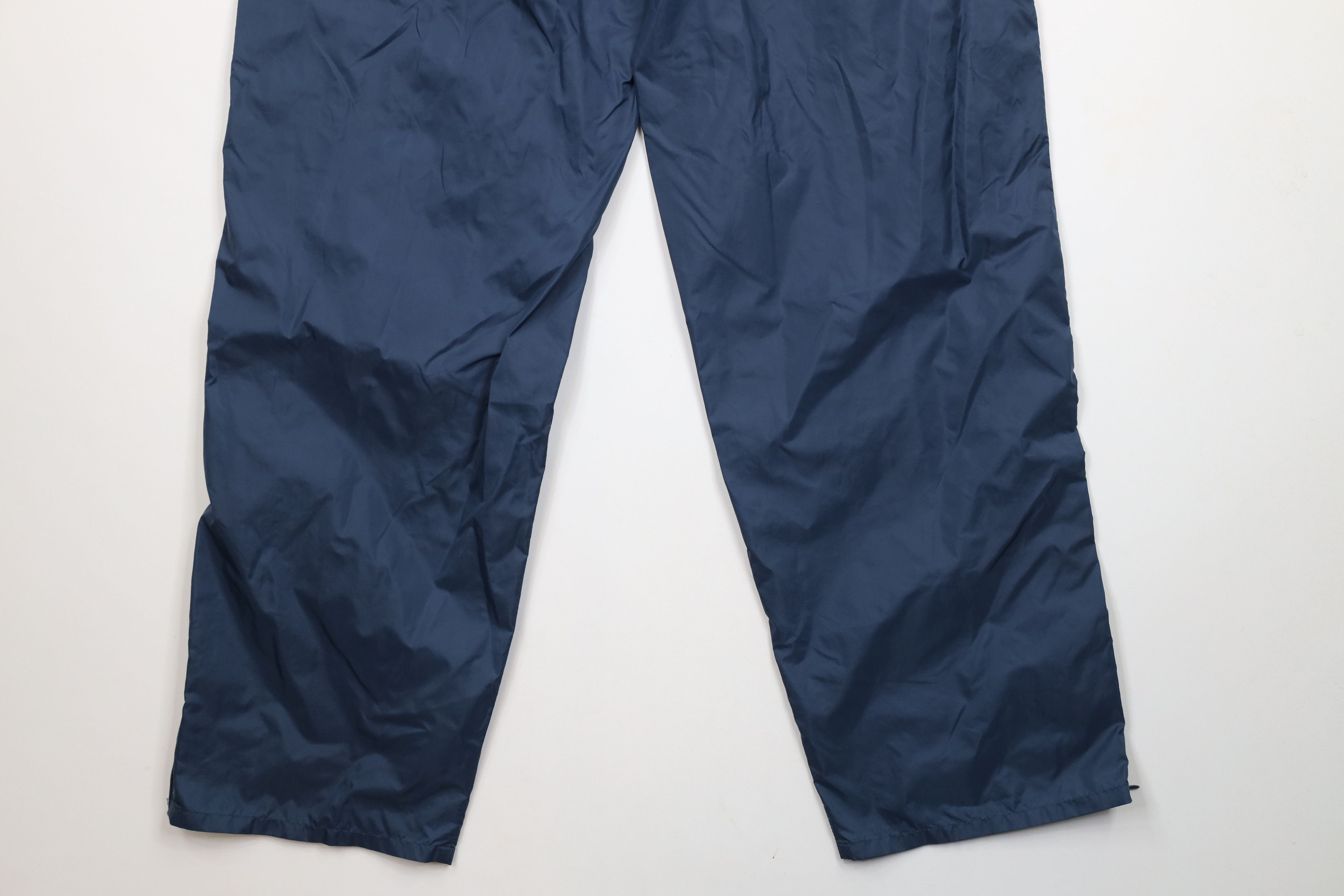 Starter × Vintage Vintage 90s Starter Wide Leg Windbreaker Pants Blue Nylon Size US 36 / EU 52 - 11 Thumbnail