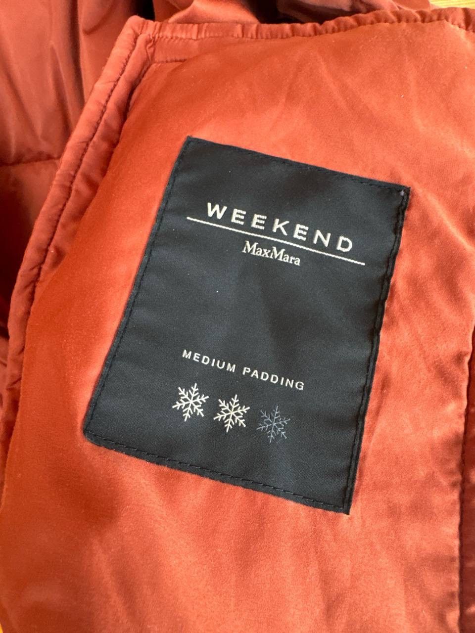 Weekend Max Mara Max Mara Weekend Down Puffer Jacket Orange Cropped Coat Size L / US 10 / IT 46 - 6 Thumbnail