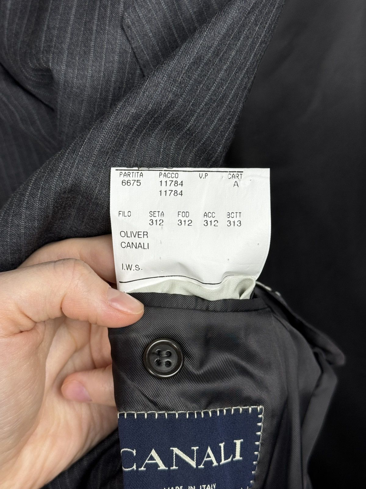 Canali Canali grey striped pure wool 3 buttons classic suit size 50 Size 40R - 14 Thumbnail