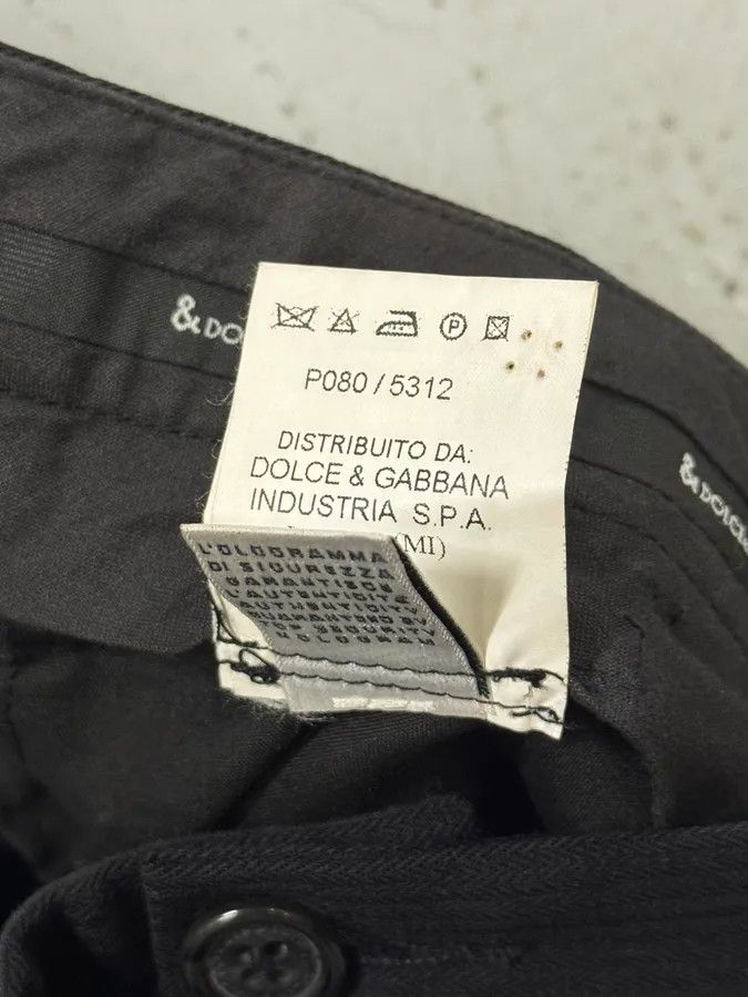 Dolce & Gabbana 2000s Dolce & Gabbana Black Classy Striped Pants Size US 32 / EU 48 - 13 Thumbnail
