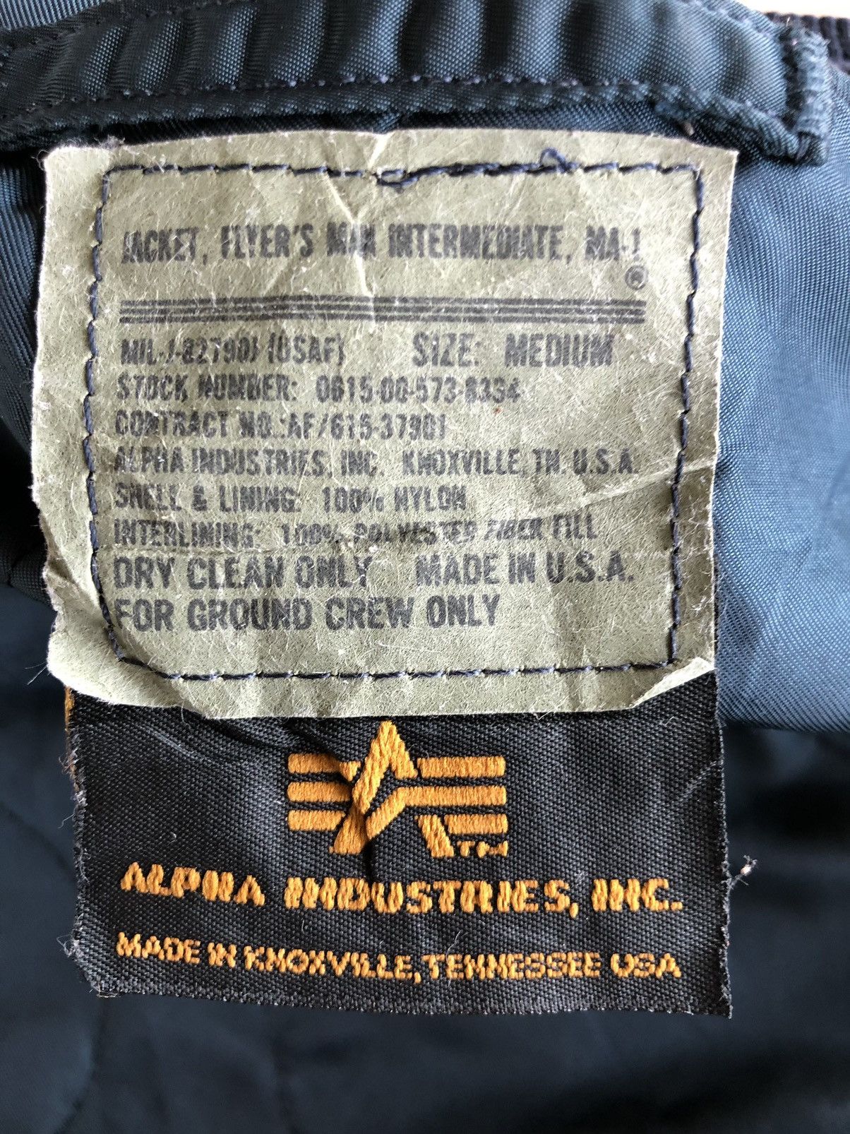 Alpha Industries Vintage Alpha Industries MA 1 Bomber Jacket Size US M / EU 48-50 / 2 - 12 Thumbnail