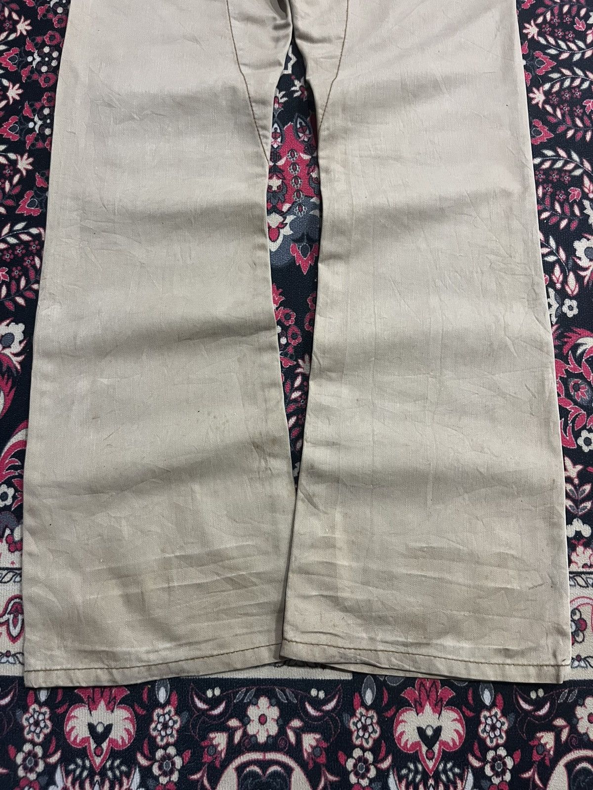 Edwin Vintage Japanese Edwin 503 Cargo Khaki Washed Flare Pants Size US 30 / EU 46 - 10 Thumbnail