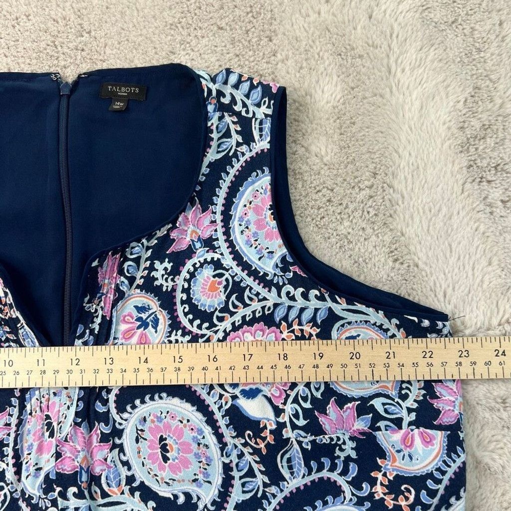 Talbots Talbots Women Dress 14W Paisley Floral Maxi Dress Beach Boho Size XL / US 12-14 / IT 48-50 - 8 Thumbnail