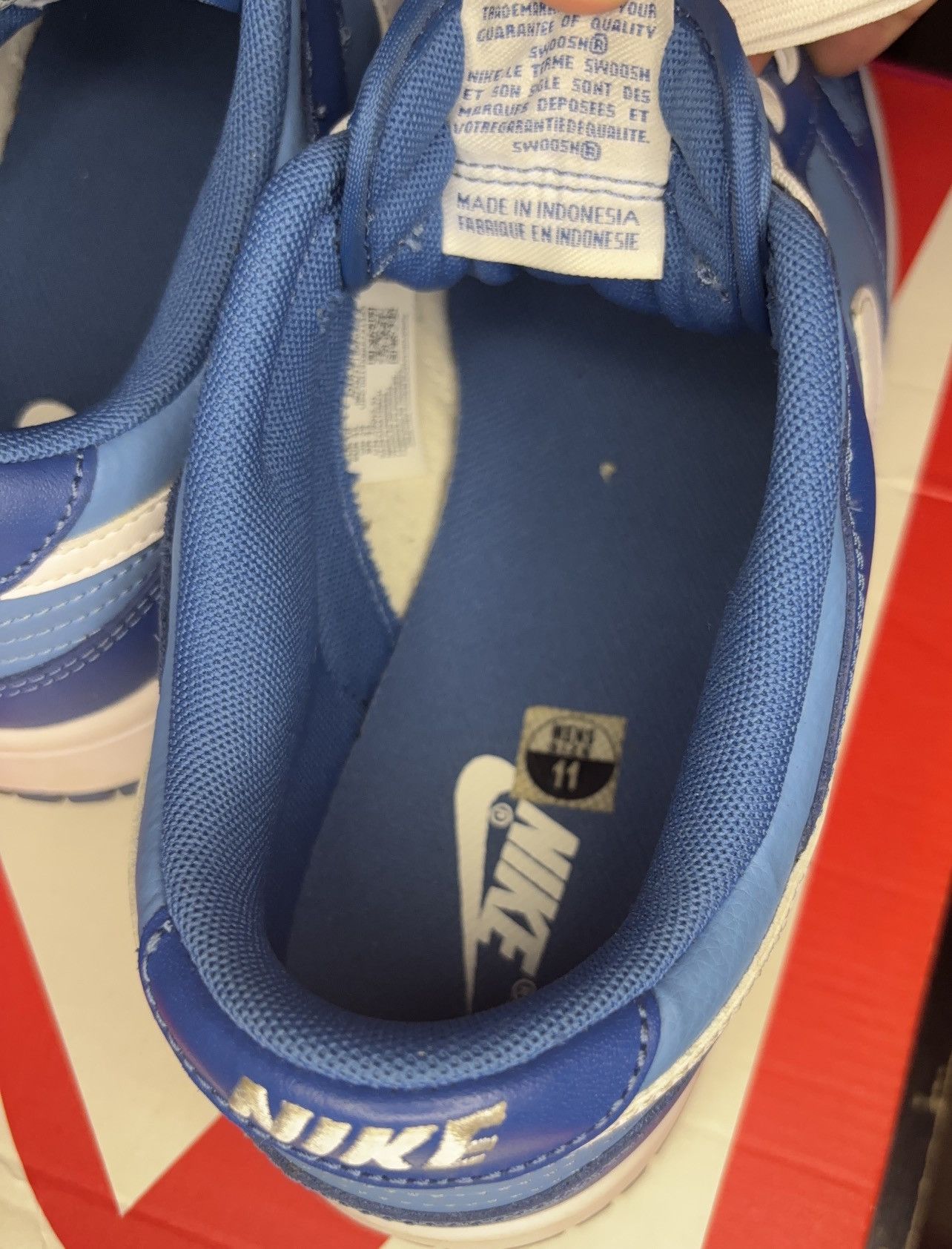 Nike Dark Marina Blue Dunks Low Size US 11 / EU 44 - 8 Thumbnail