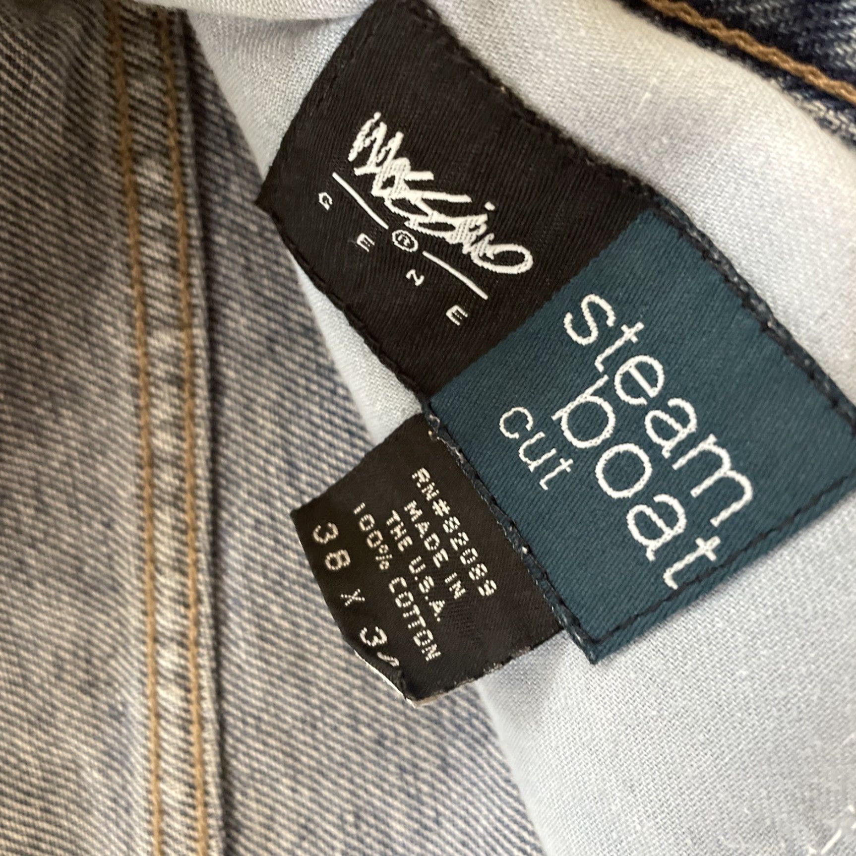 Mossimo Mossimo Gene Jeans Steam Boat Cut Men 38x34 Vtg 90s Baggy Skater Denim Wide Blue Shirt Mens Size US 38 / EU 54 - 5 Thumbnail