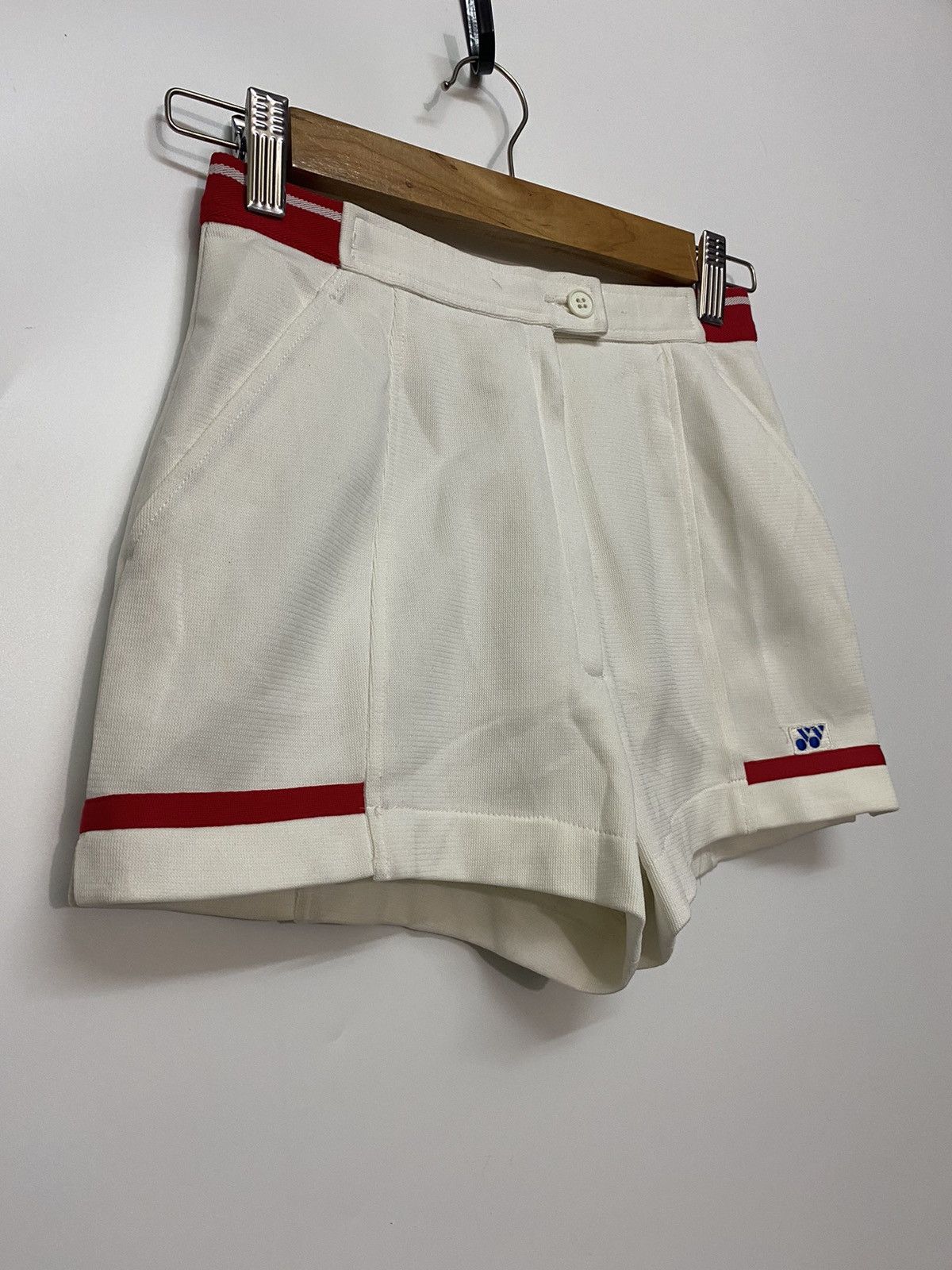 Japanese Brand × Vintage VINTAGE Yonex Tennis Shorts White Wimbledon Sports Japan Size 24" / US 00 / IT 34 - 4 Thumbnail