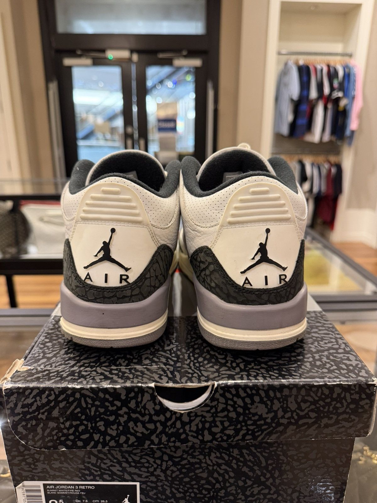 Jordan Brand Jordan 3 Retro ‘Cement Grey’ Size US 8.5 / EU 41-42 - 6 Thumbnail