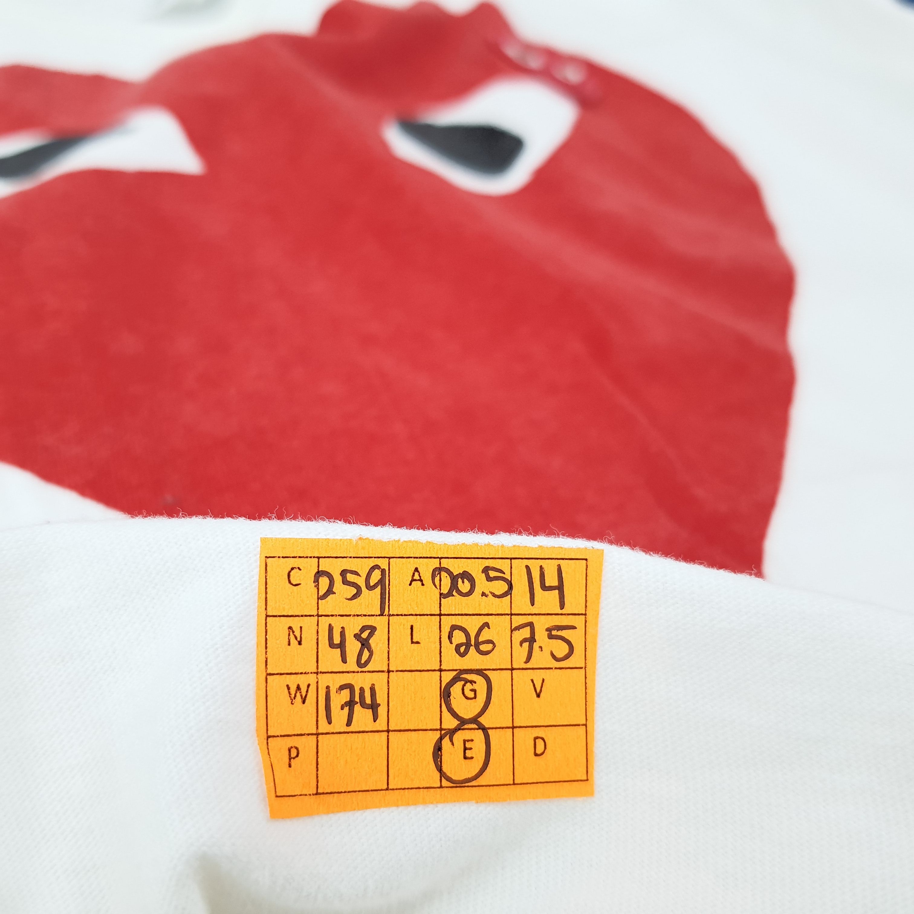 Comme des Garcons PLAY Vintage Comme Des Garcons PLAY Japan Tshirt C259N48 Size US M / EU 48-50 / 2 - 9 Thumbnail