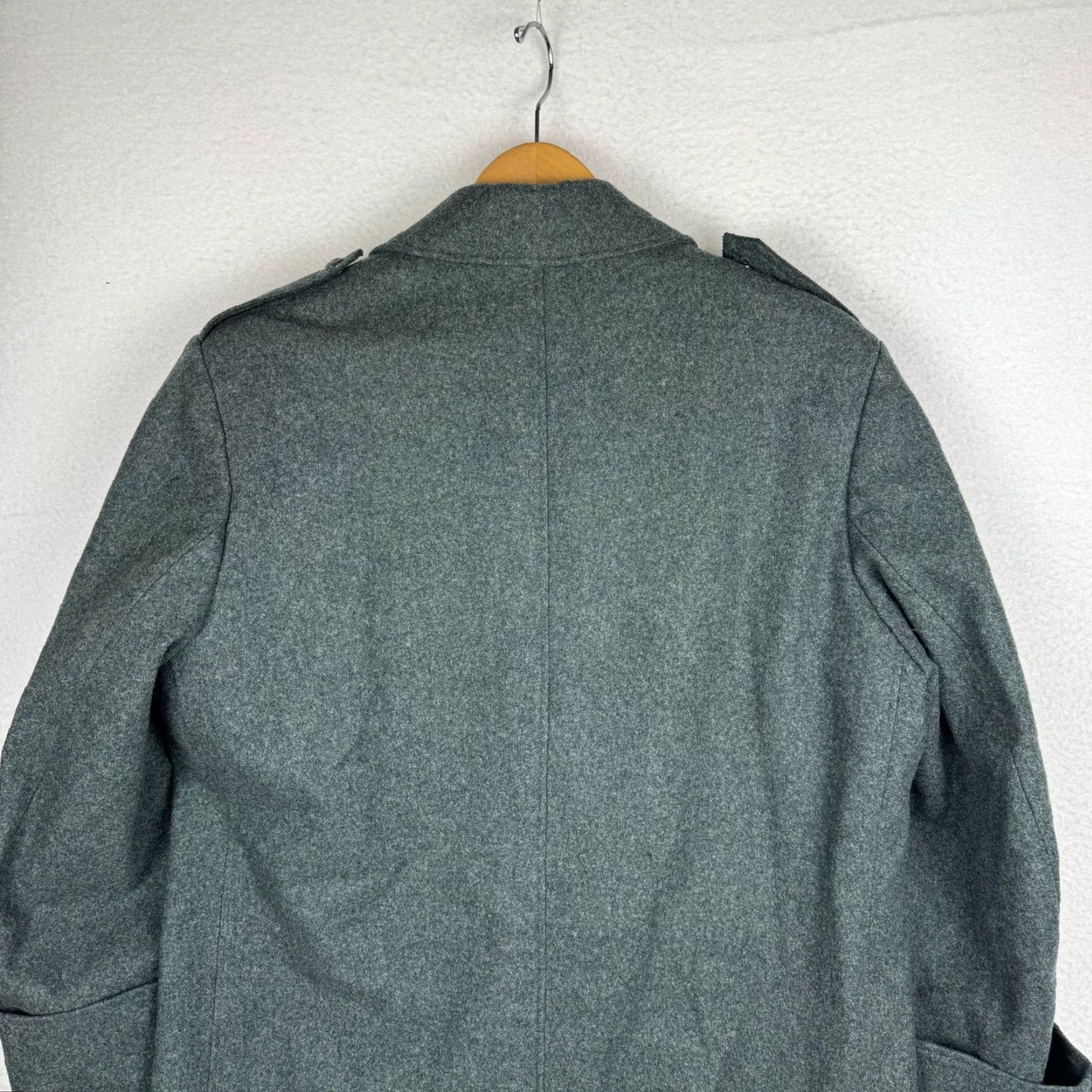 Doublet VINTAGE Swiss Army Coat EU 46BB Long Trench Wool Overcoat Army Mens L Green Winter Size US L / EU 52-54 / 3 - 7 Thumbnail
