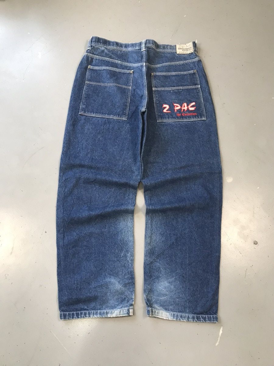 Southpole × Vintage Vintage 2 pac SpellOut embroidered denim Size US 39 - 1 Thumbnail