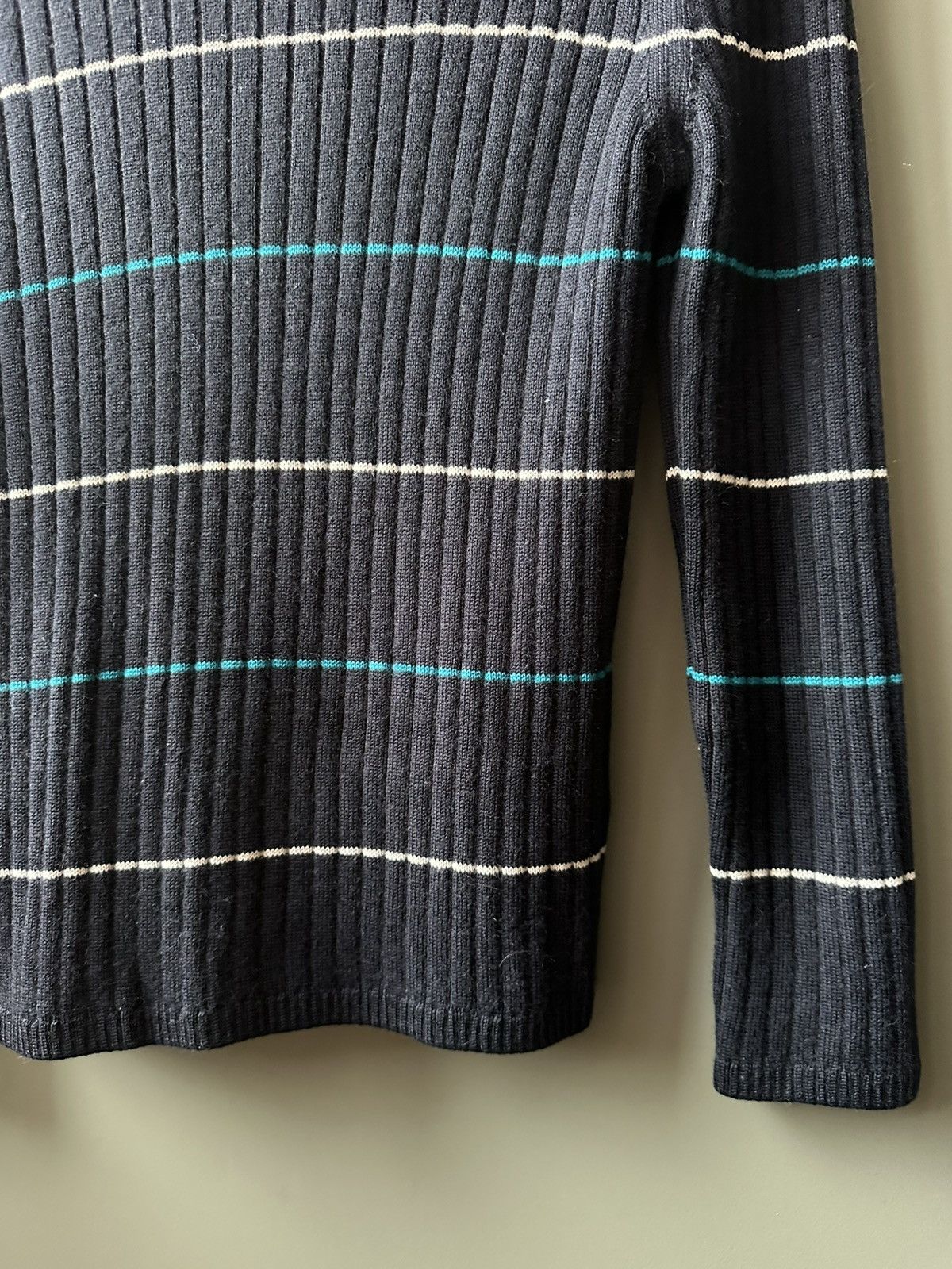Lacoste Women's Lacoste Striped Wool Sweater Size 40 Size M / US 6-8 / IT 42-44 - 4 Thumbnail
