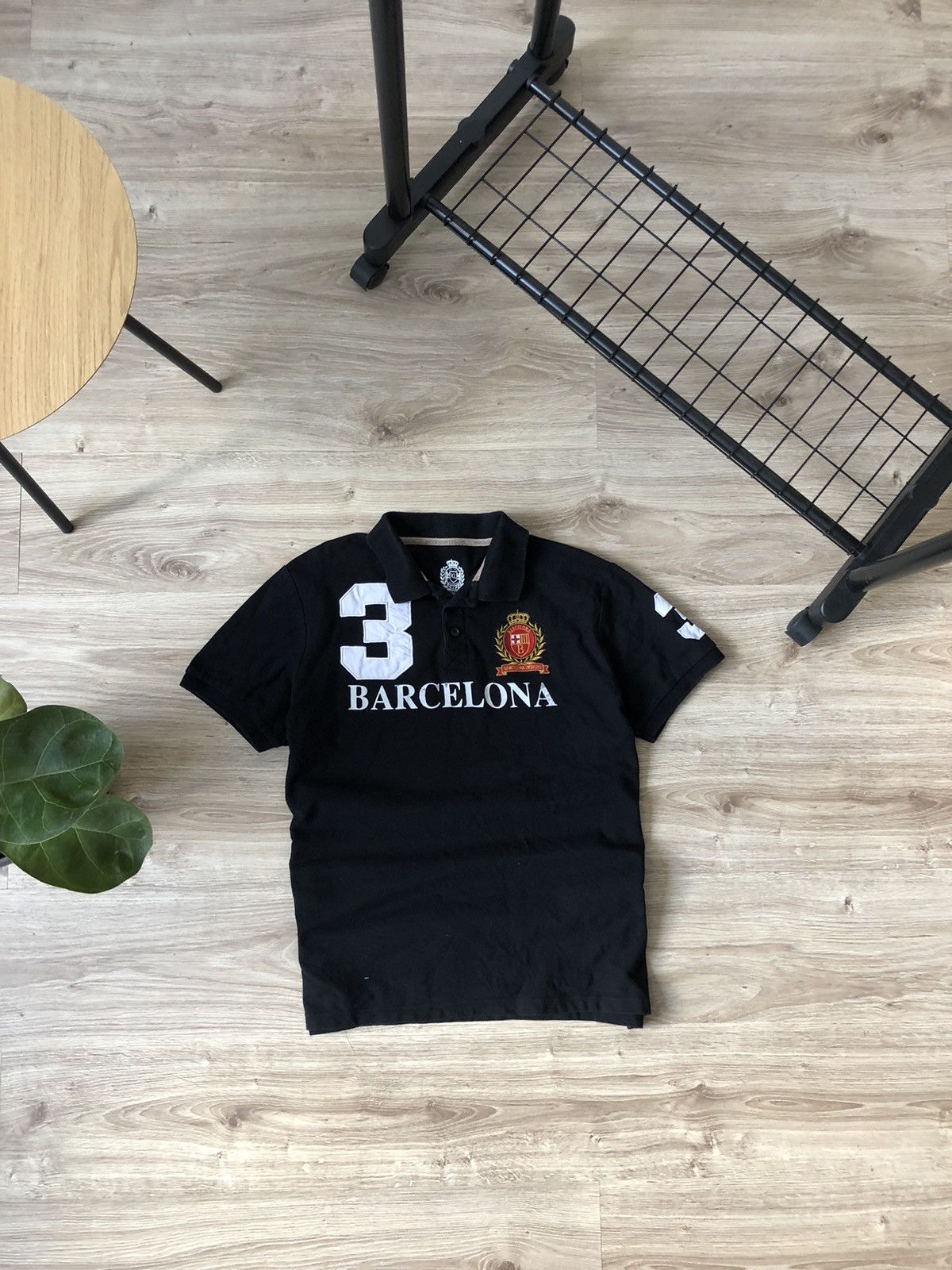 Vintage Vintage Barcelona Big Logo Like Polo Ralph Lauren Rugby Polo Size US XL / EU 56 / 4 - 1 Thumbnail