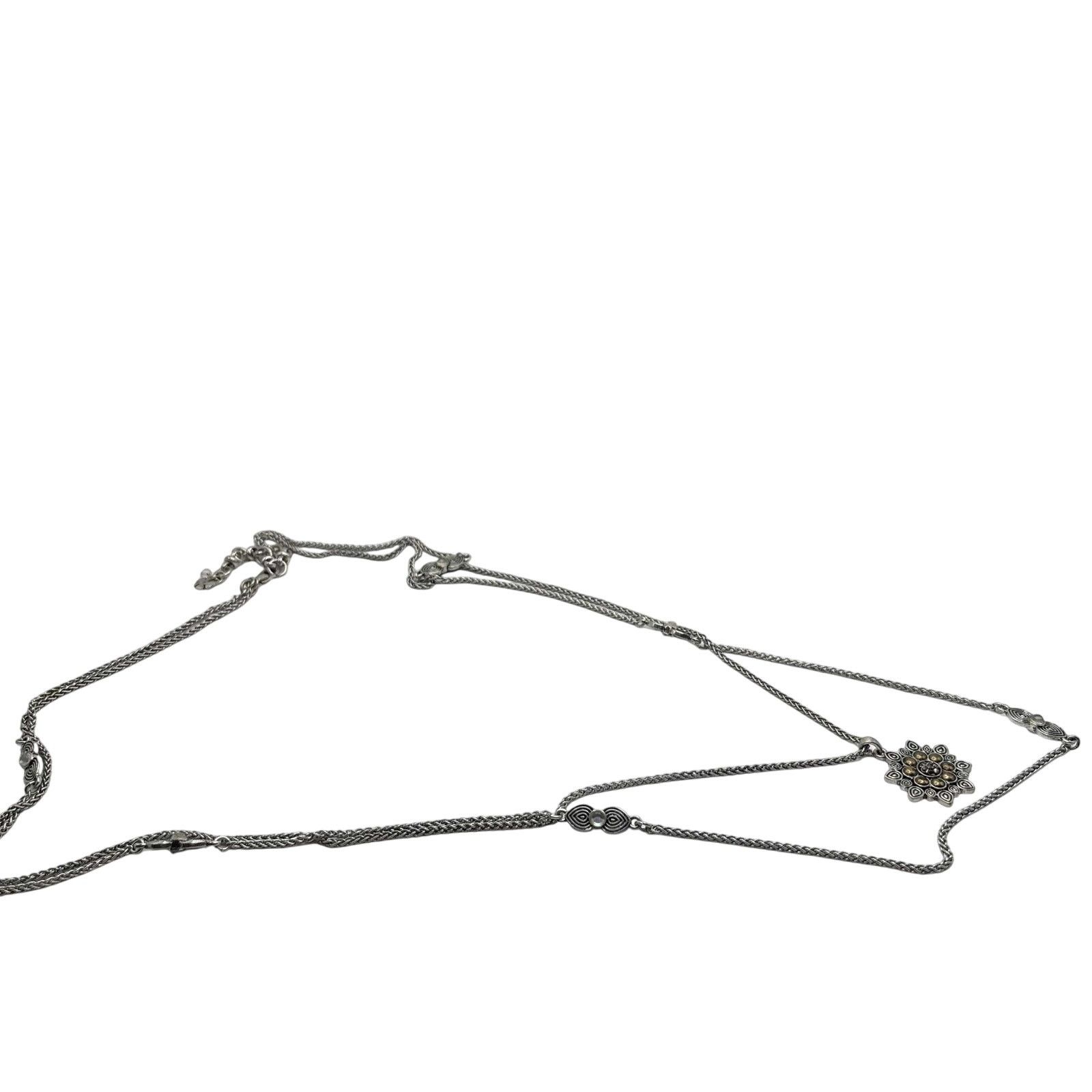 Other Silver Floral Overlay Necklace Size ONE SIZE - 3 Thumbnail