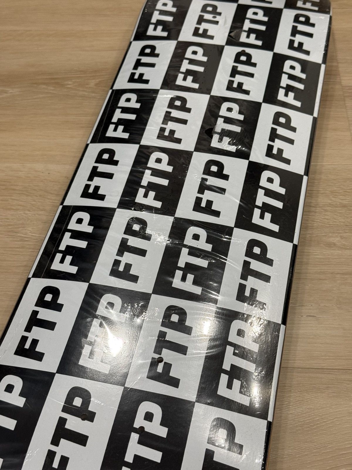 Fuck The Population FTP Checkered Logo Skate Deck (2021) Size ONE SIZE - 3 Thumbnail