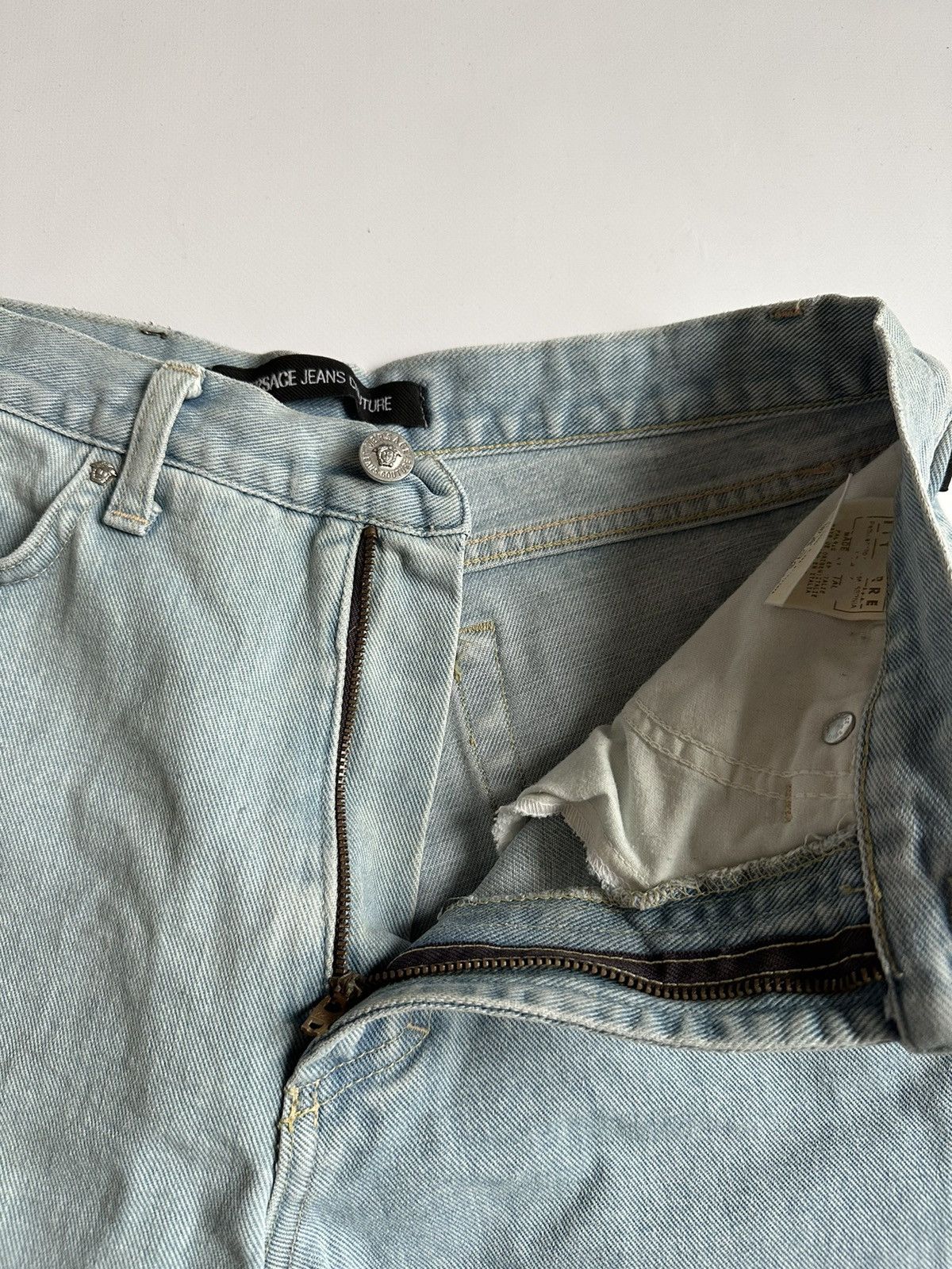 Versace × Versace Jeans Couture × Vintage Vintage Versace Jeans Couture Denim Jeans Medusa Size 29 Size 29" - 10 Thumbnail