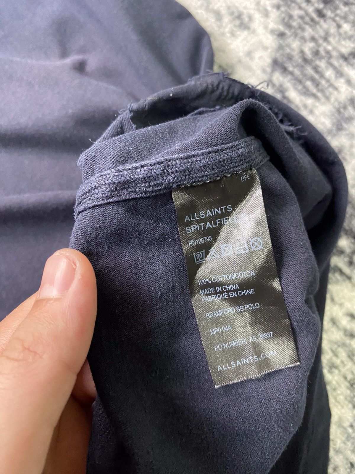 Allsaints × Vintage Vintage Allsaints Spitalfields Polo Classic Casual Style Size US L / EU 52-54 / 3 - 6 Thumbnail