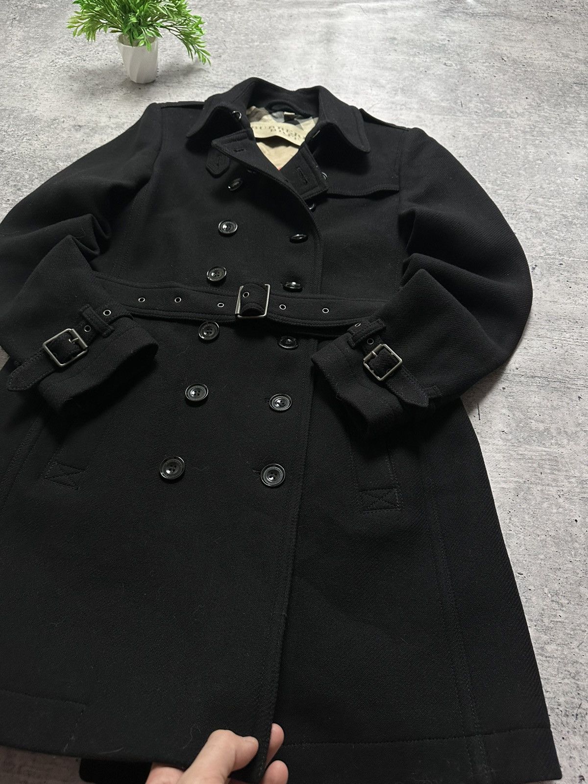 Burberry Burberry Brit Wool Lux Virgin Women Coat Jacket Size XL / US 12-14 / IT 48-50 - 5 Thumbnail