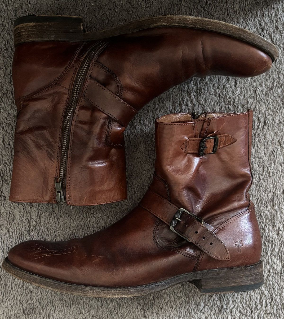 Frye Vintage Dark Brown Frye Boots Size US 11 / EU 44 - 1 Thumbnail