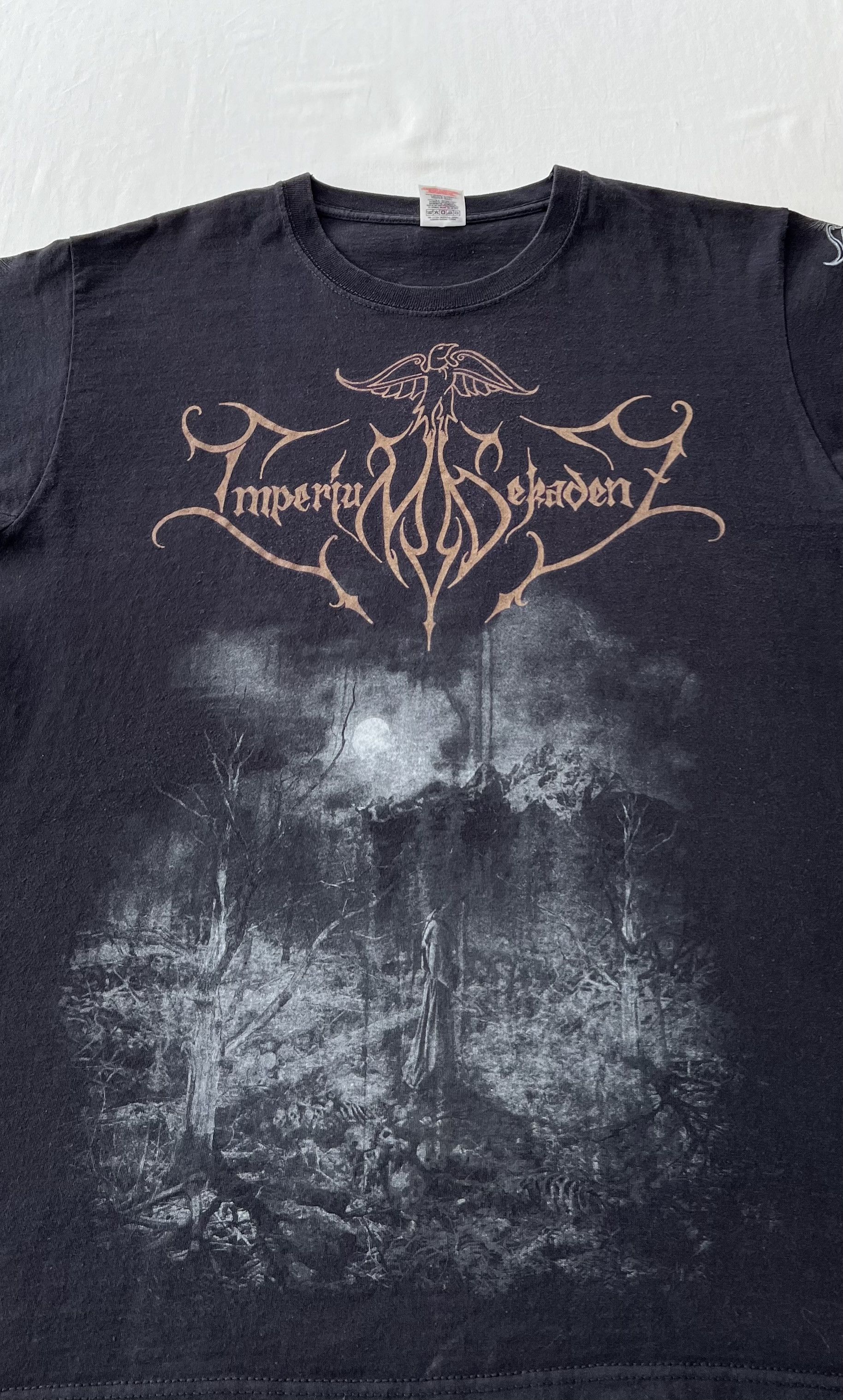 Band Tees Vintage 2000s Imperium Dekadenz Black Metal Band Black Tee Size US L / EU 52-54 / 3 - 3 Thumbnail