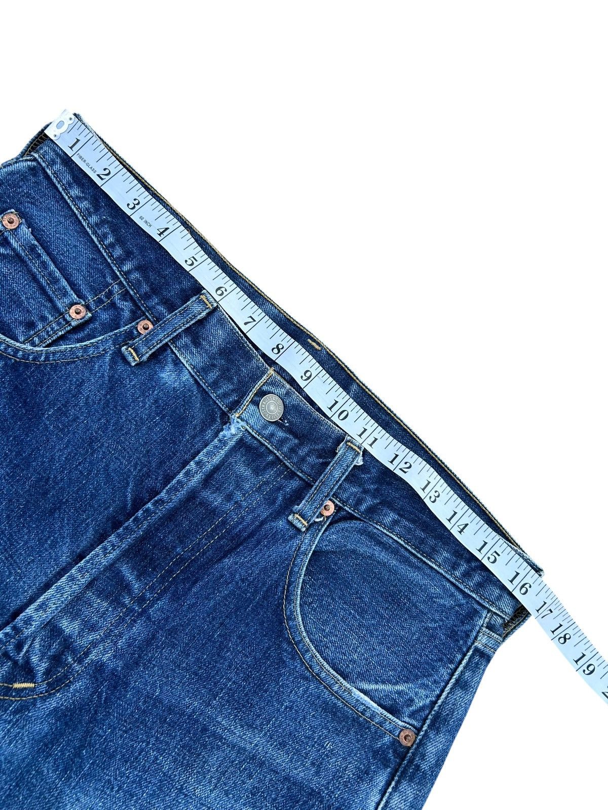 Kapital Vintage Levis Big E Selvedge Short Distressed Denim jeans Size US 33 - 13 Thumbnail