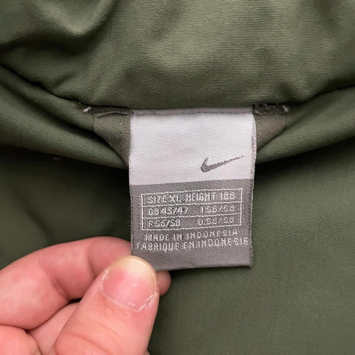 Nike × Vintage 90s Nike Spellout Vintage Y2K Puffer Down Retro Vest Size US XL / EU 56 / 4 - 3 Thumbnail