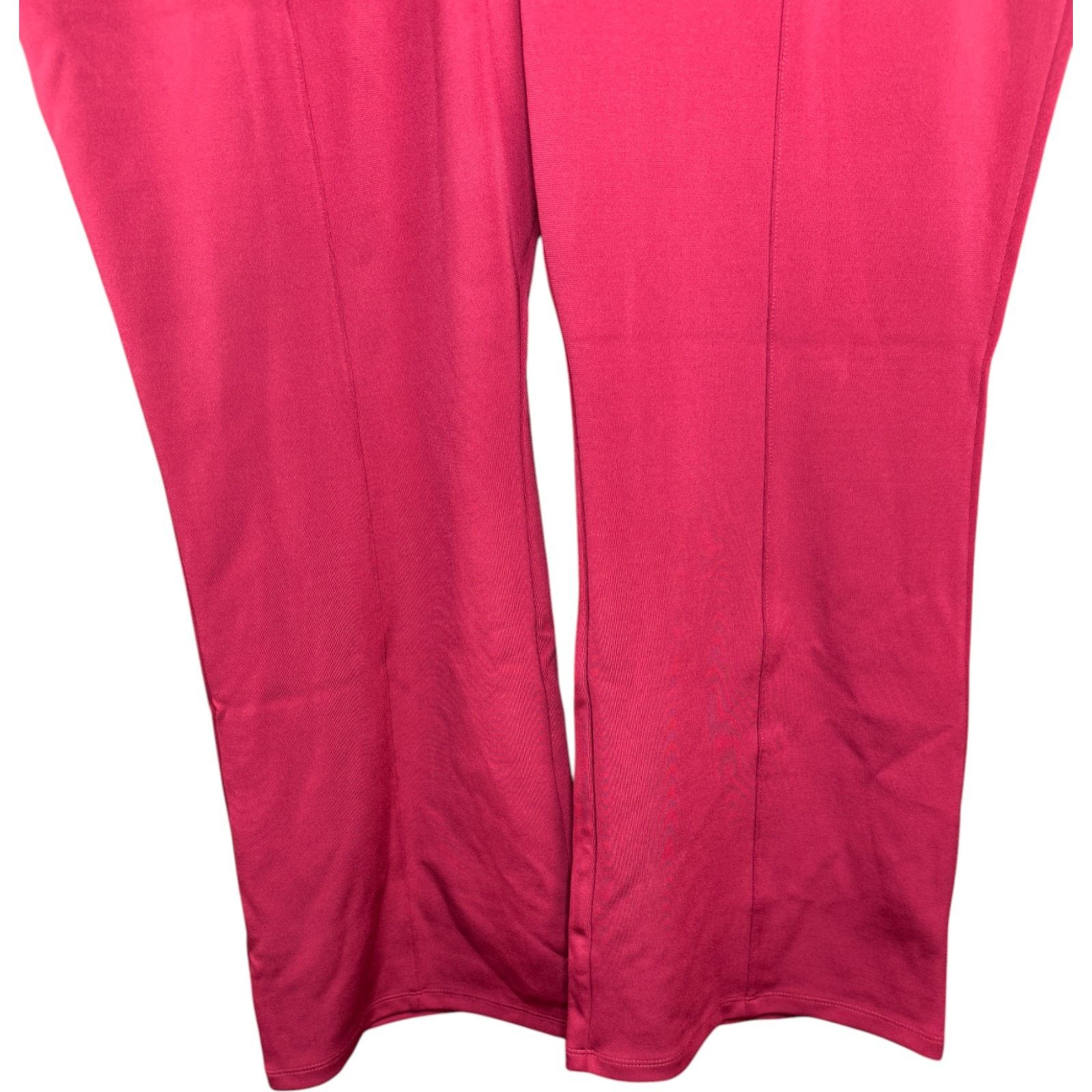 Other IMAN Global Chic 2XP Wine Red Pull-On Stretch Pants \ Size 36" / US 14 / IT 50 - 2 Thumbnail