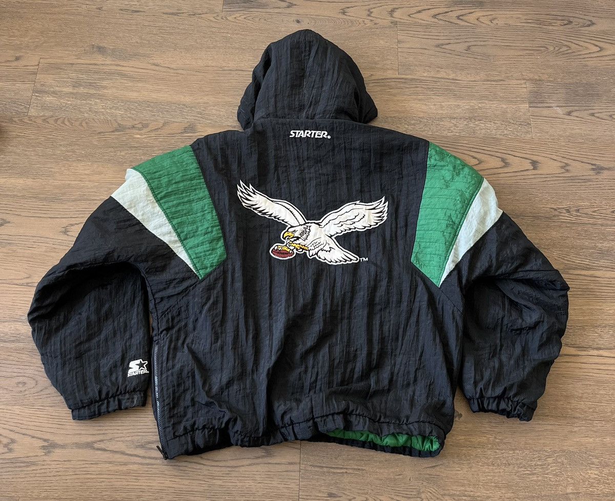 Philadelphia Eagles Vintage Starter Jacket M Rare Satin 90s 