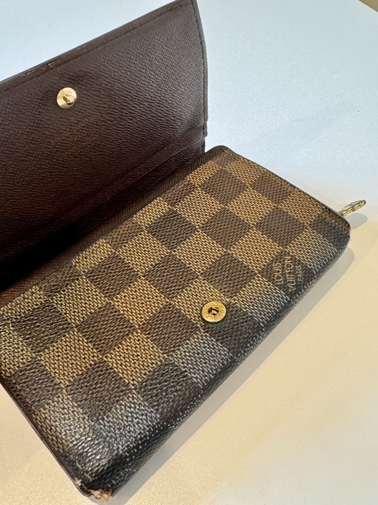 Louis Vuitton × Vintage Vintage Louis Vuitton Tri-Fold Wallet Brown Size ONE SIZE - 2 Thumbnail