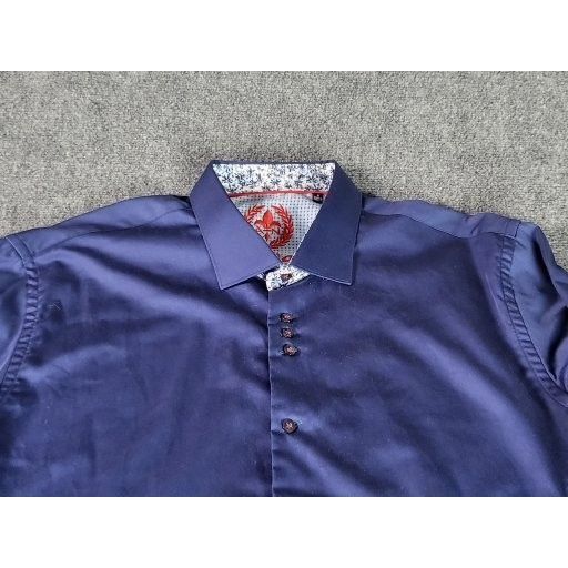 Au Noir Au Noir Button Up Shirt Men Sz L Blue Made In Italy Designer Size US L / EU 52-54 / 3 - 3 Thumbnail