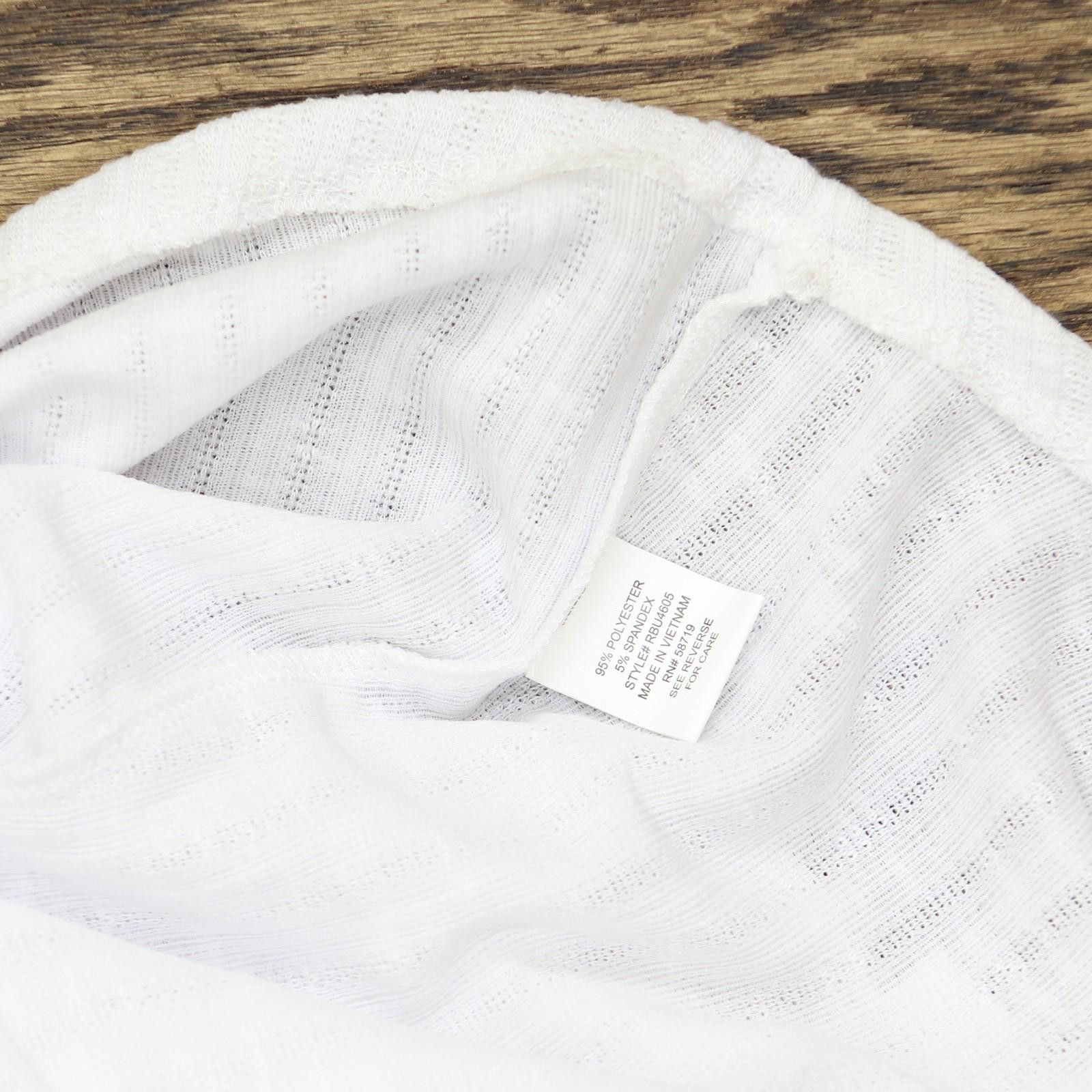 Other Nwt Ny Collection Ribbed Top With Triple Rings White Pxl Size XL / US 12-14 / IT 48-50 - 4 Thumbnail