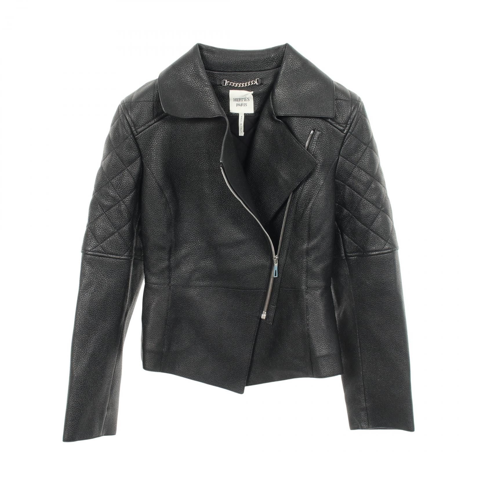 Hermes Hermes Hermes Deerskin Jacket Leather Outerwear DUTY FREE for USA Size ONE SIZE - 1 Thumbnail