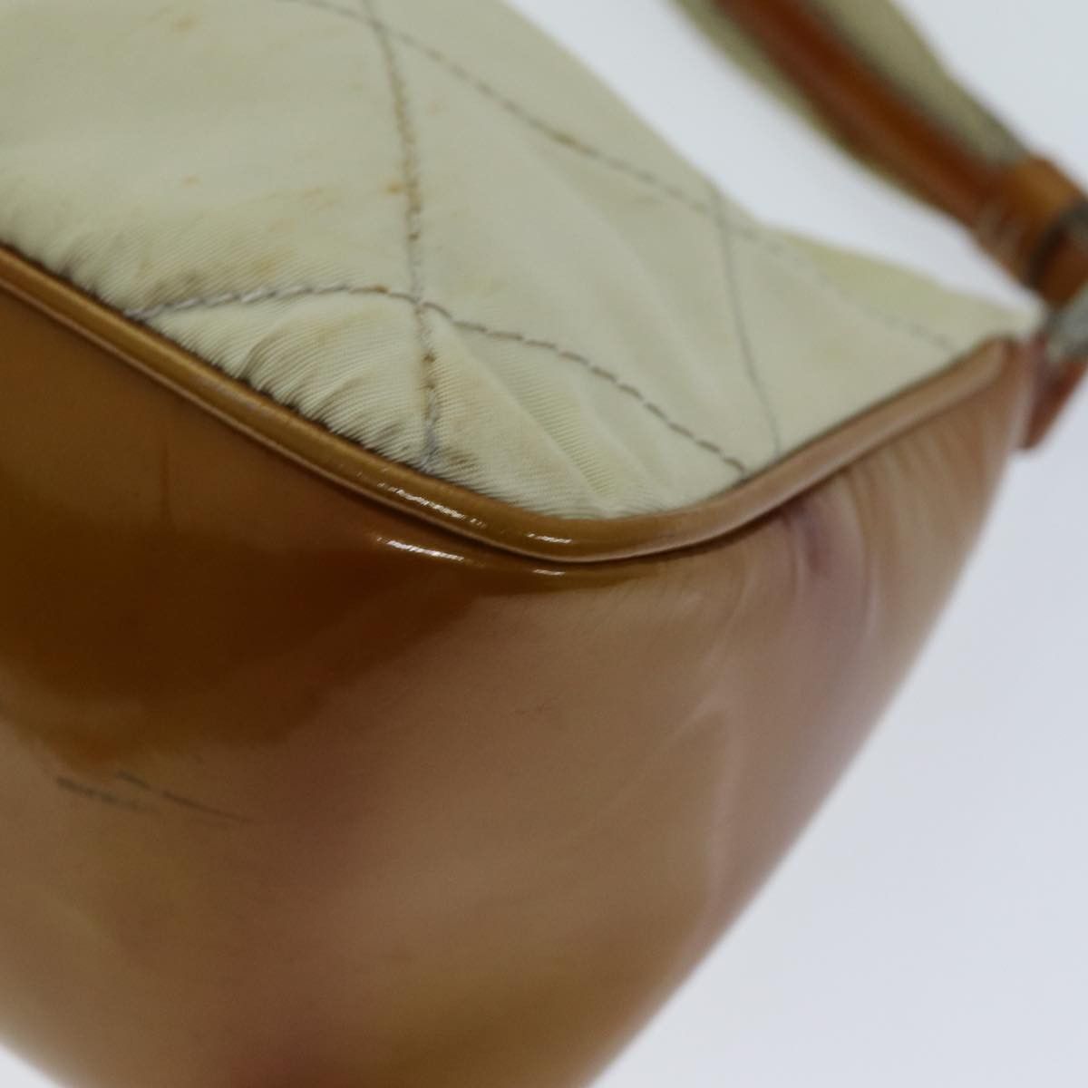 Prada PRADA Shoulder Bag Nylon Enamel Beige Brown Size ONE SIZE - 15 Thumbnail