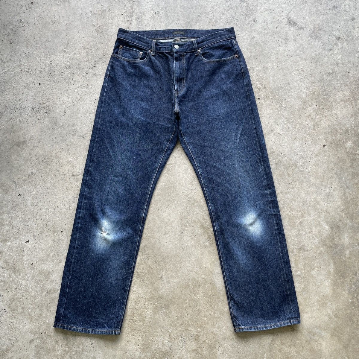 Japanese Brand Vintage Japanese Brand Dark Blue Selvedge Denim Pants Jeans Size US 32 / EU 48 - 1 Thumbnail