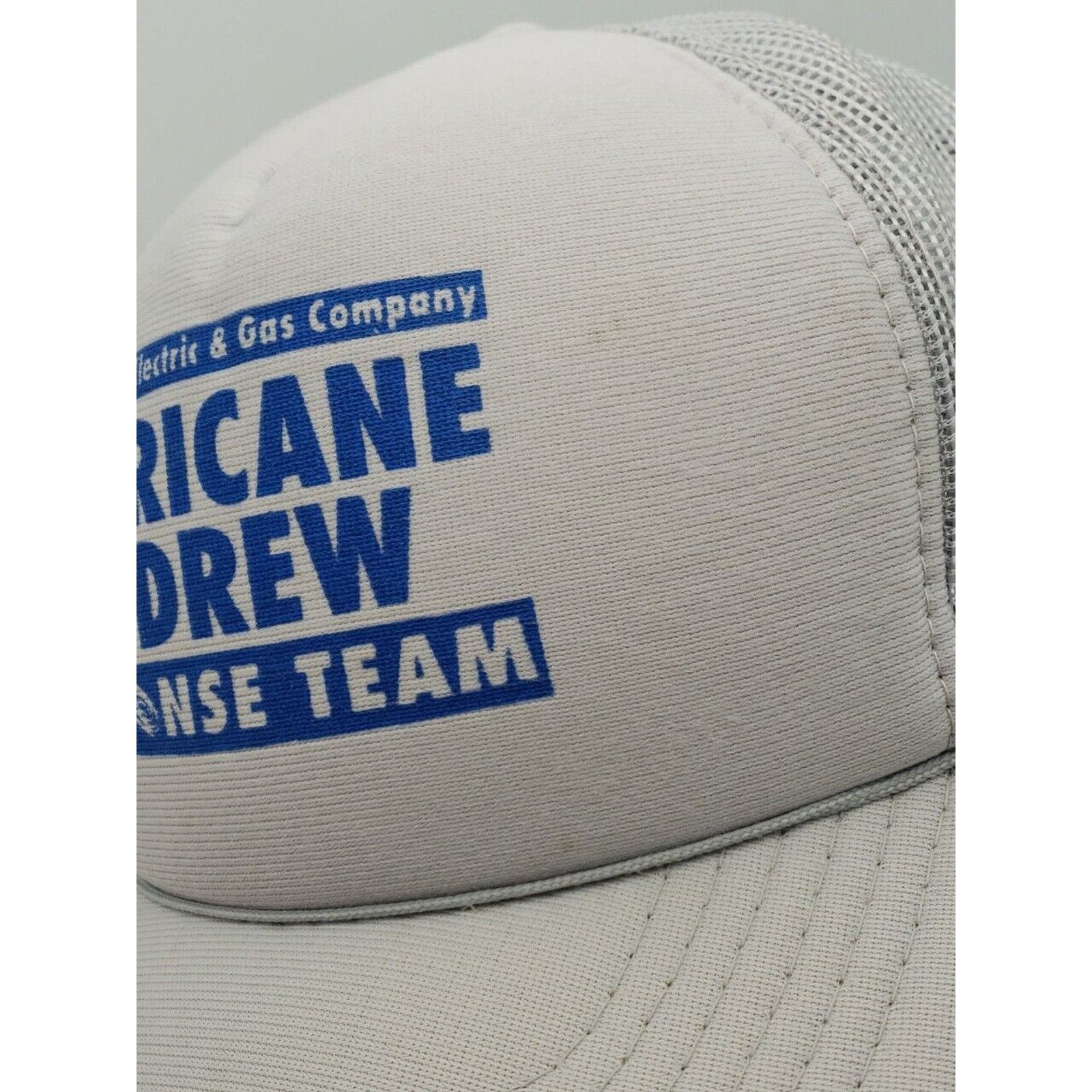 Other 90s 1992 Hurricane Andrew DISASTER RESPONSE TEAM Foam Hat Size ONE SIZE - 15 Thumbnail