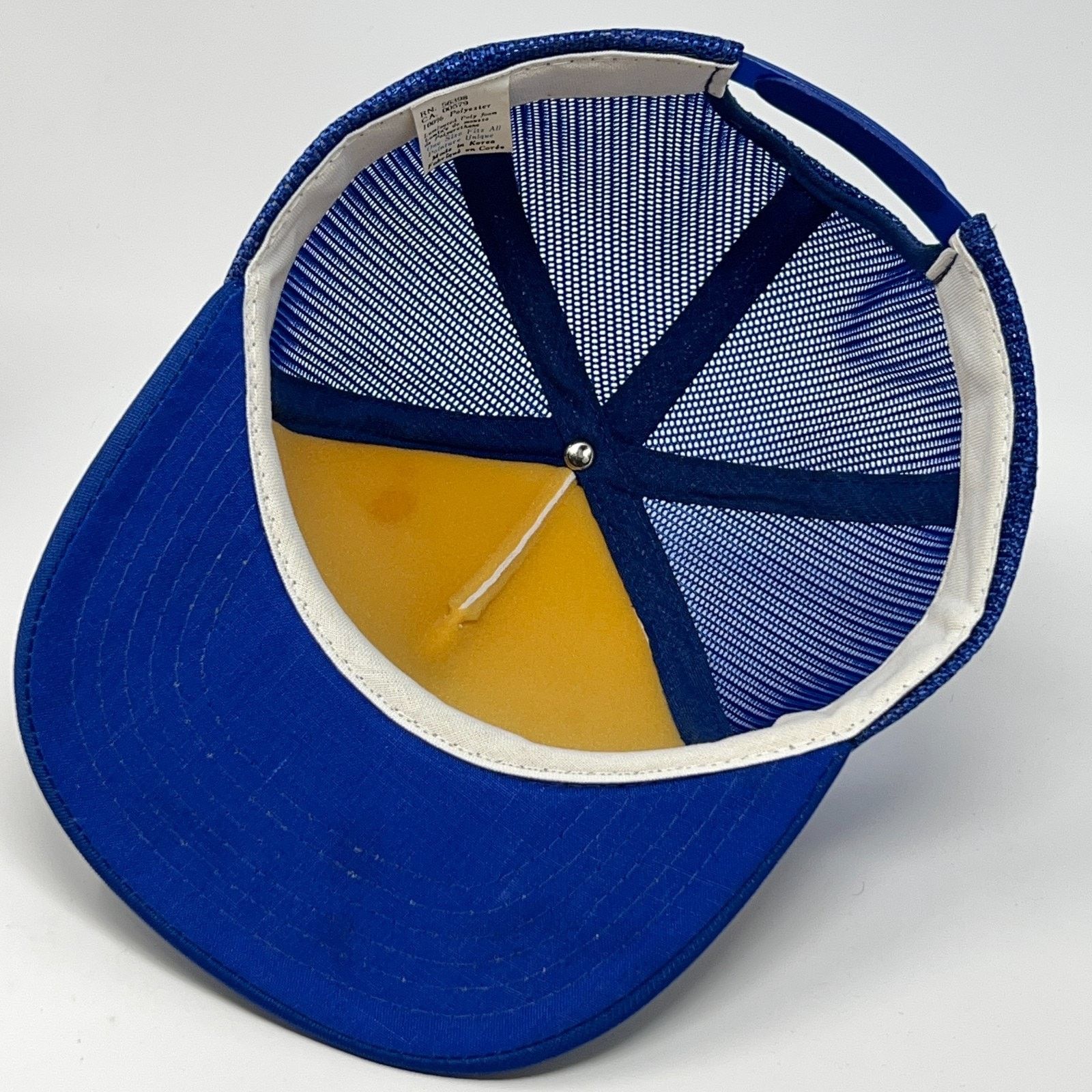 Vintage Vintage 80s Concrete Breaking Trucker Hat Baseball Cap Blue Size ONE SIZE - 4 Thumbnail