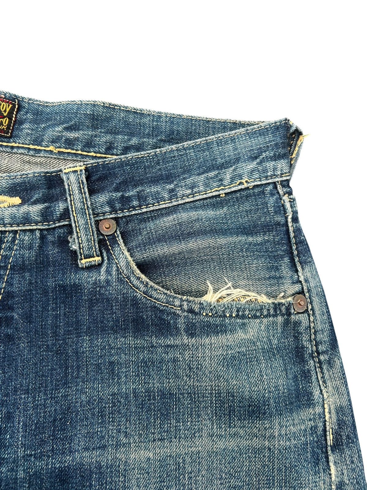 Kapital Vintage Real McCoy Selvedge Distressed Denim Jeans Size US 31 - 6 Thumbnail