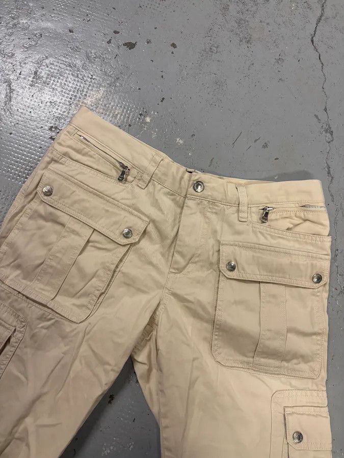 Dolce & Gabbana SS2003 Dolce & Gabbana Cream Cargo Pants Size US 31 - 5 Thumbnail