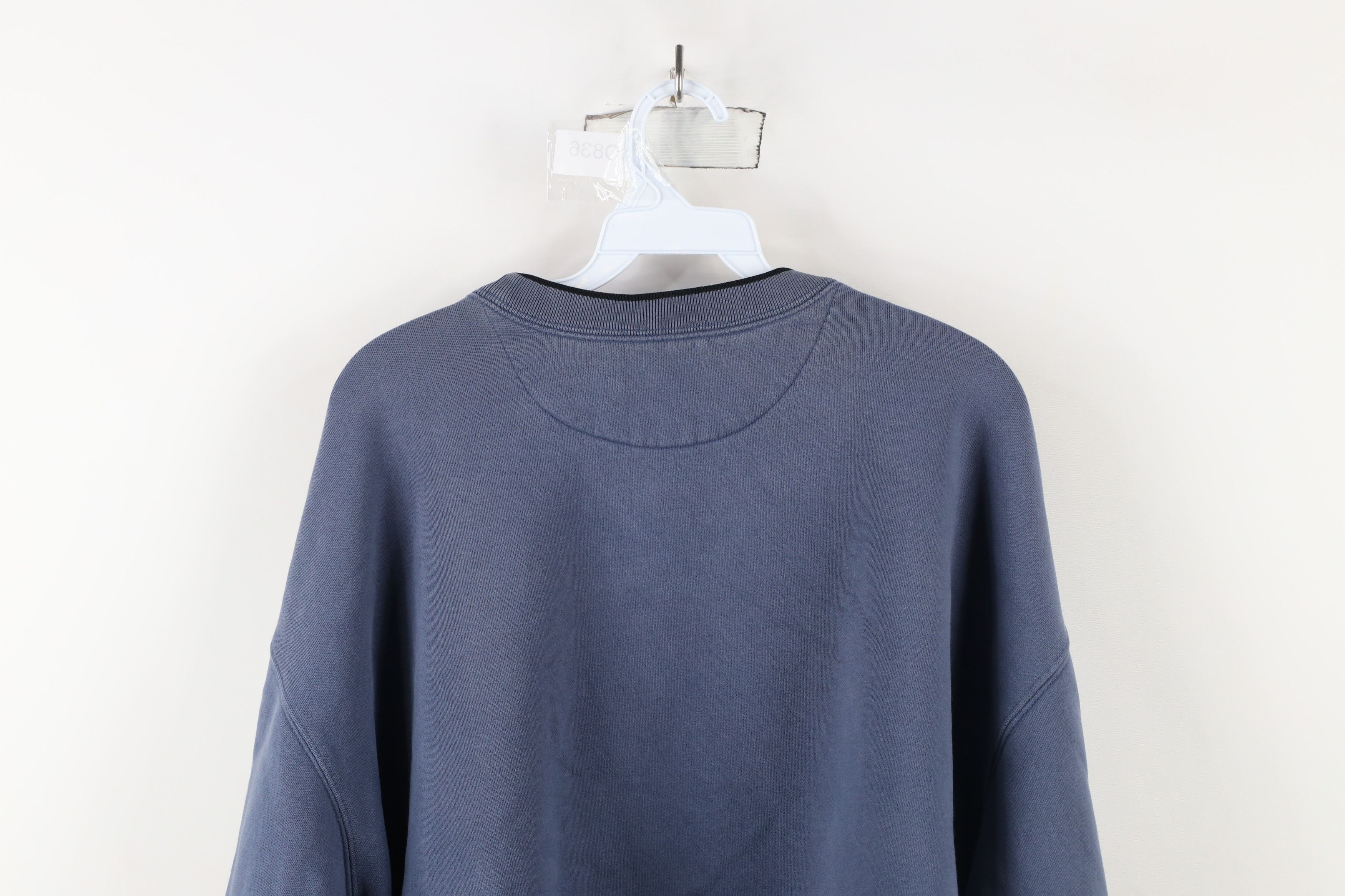 Vintage Vintage 90s Streetwear Big Fish Bass Fishing Sweatshirt Blue Size US XXL / EU 58 / 5 - 15 Thumbnail