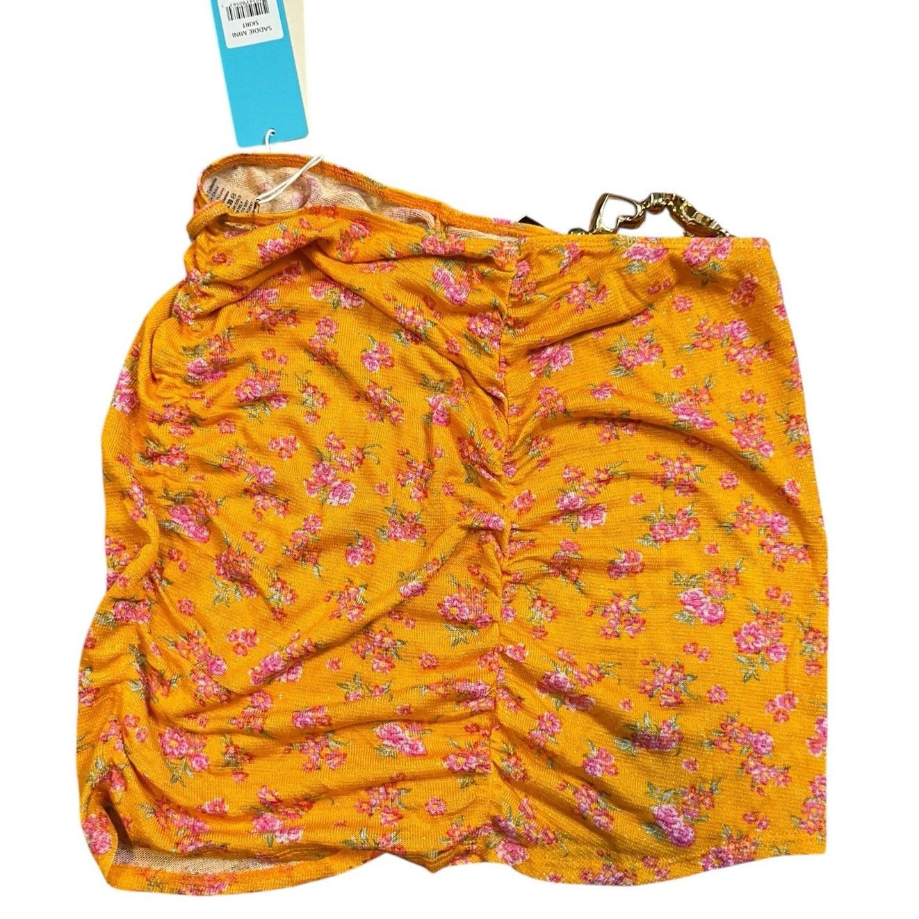 Designer Beach Bunny Orange Saddie Mini Skirt Size Small NWT Size 27" / US 4 / IT 40 - 2 Thumbnail