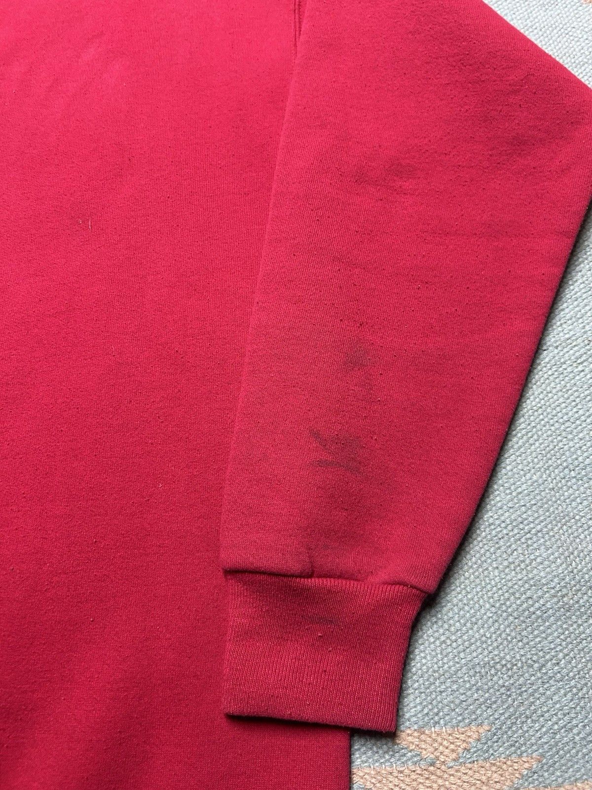 Vintage Vintage 90s sweatshirt Lee sturdy heavyweight blank red XL Size US XL / EU 56 / 4 - 9 Thumbnail