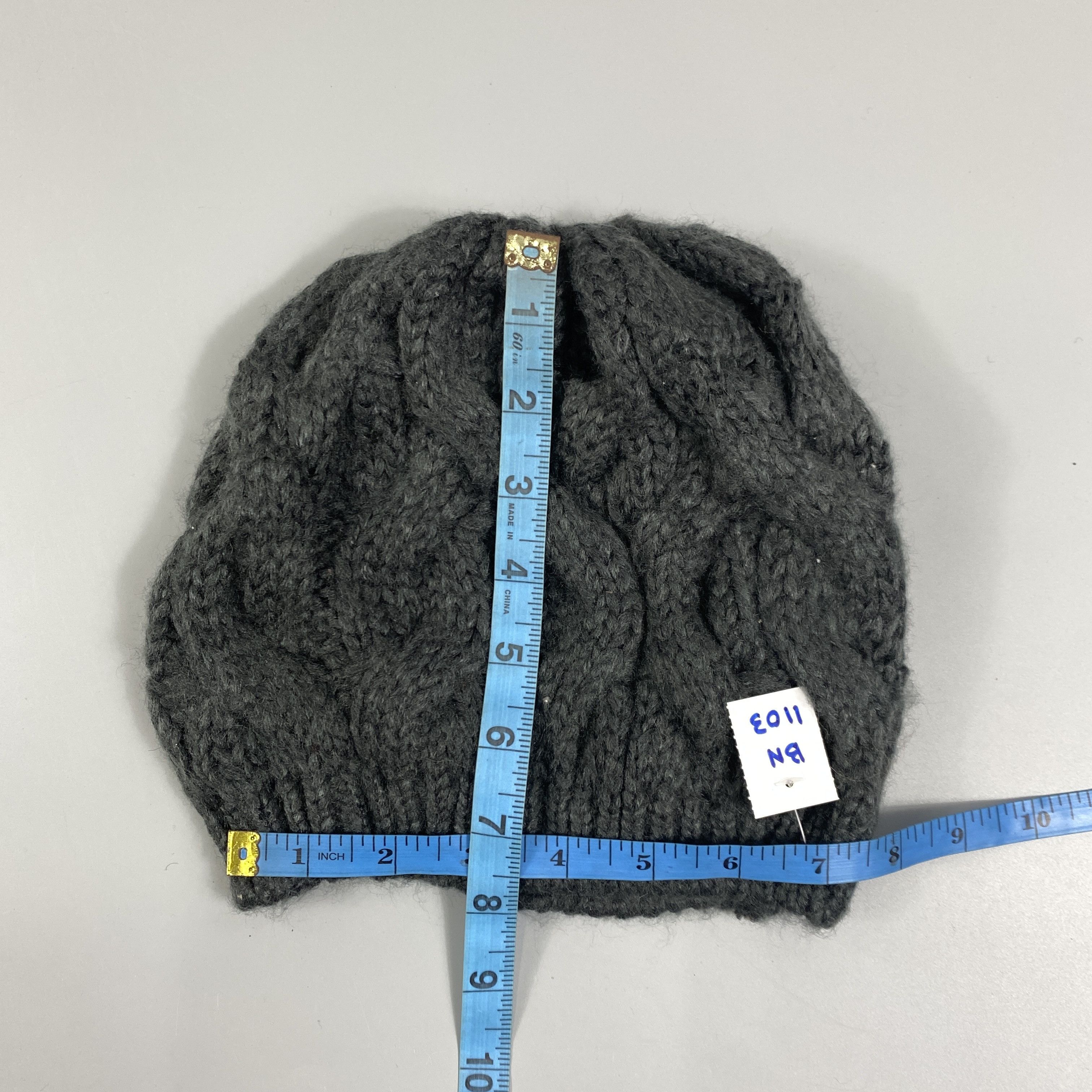 Japanese Brand Crochet Cable Snow Cap Beanie Hat -BN1103 Size ONE SIZE - 5 Thumbnail