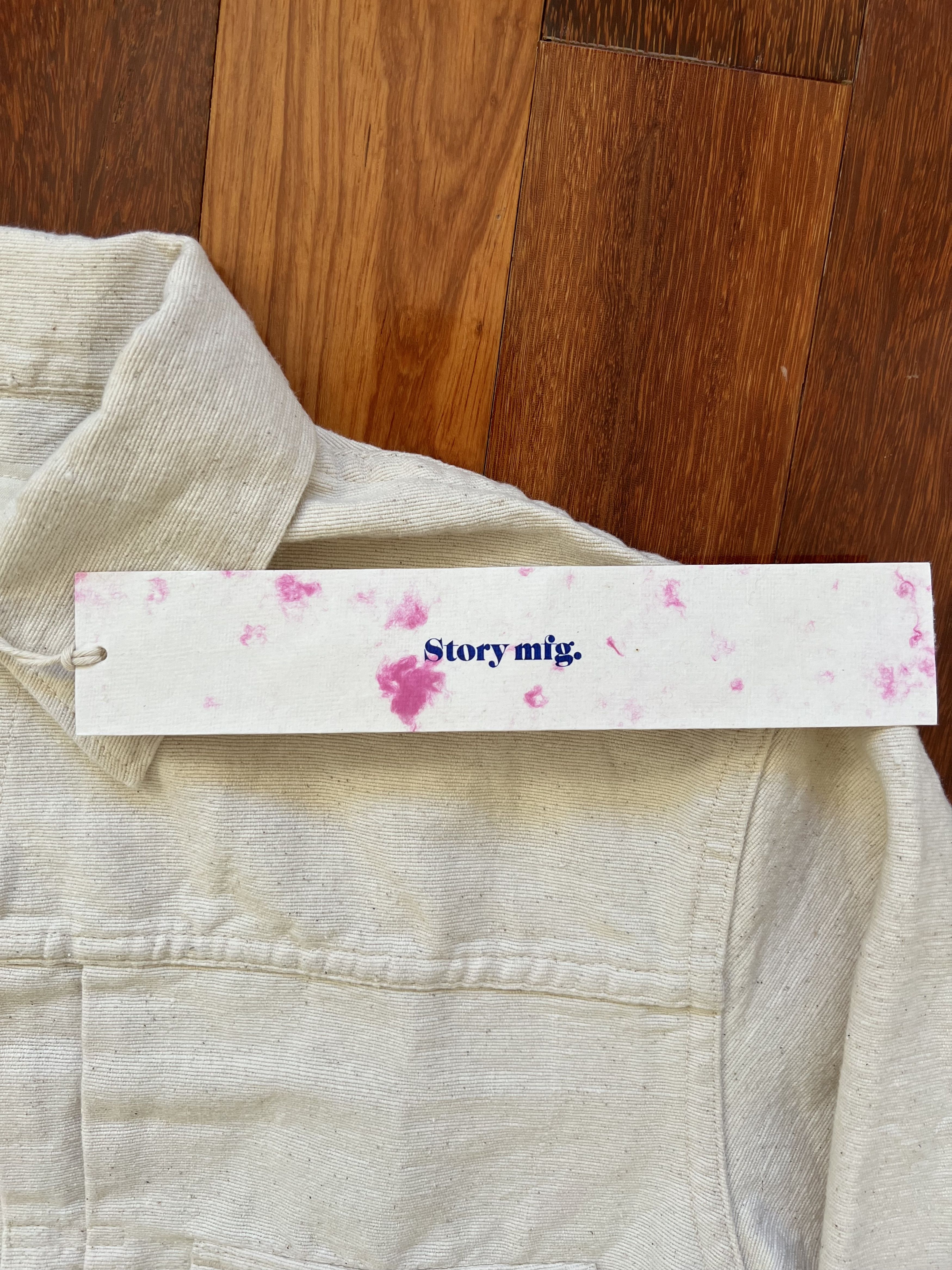 Story Mfg. 💚 Story Mfg Tuesday Jacket Ecru Handloom Medium NEW Size US M / EU 48-50 / 2 - 10 Thumbnail