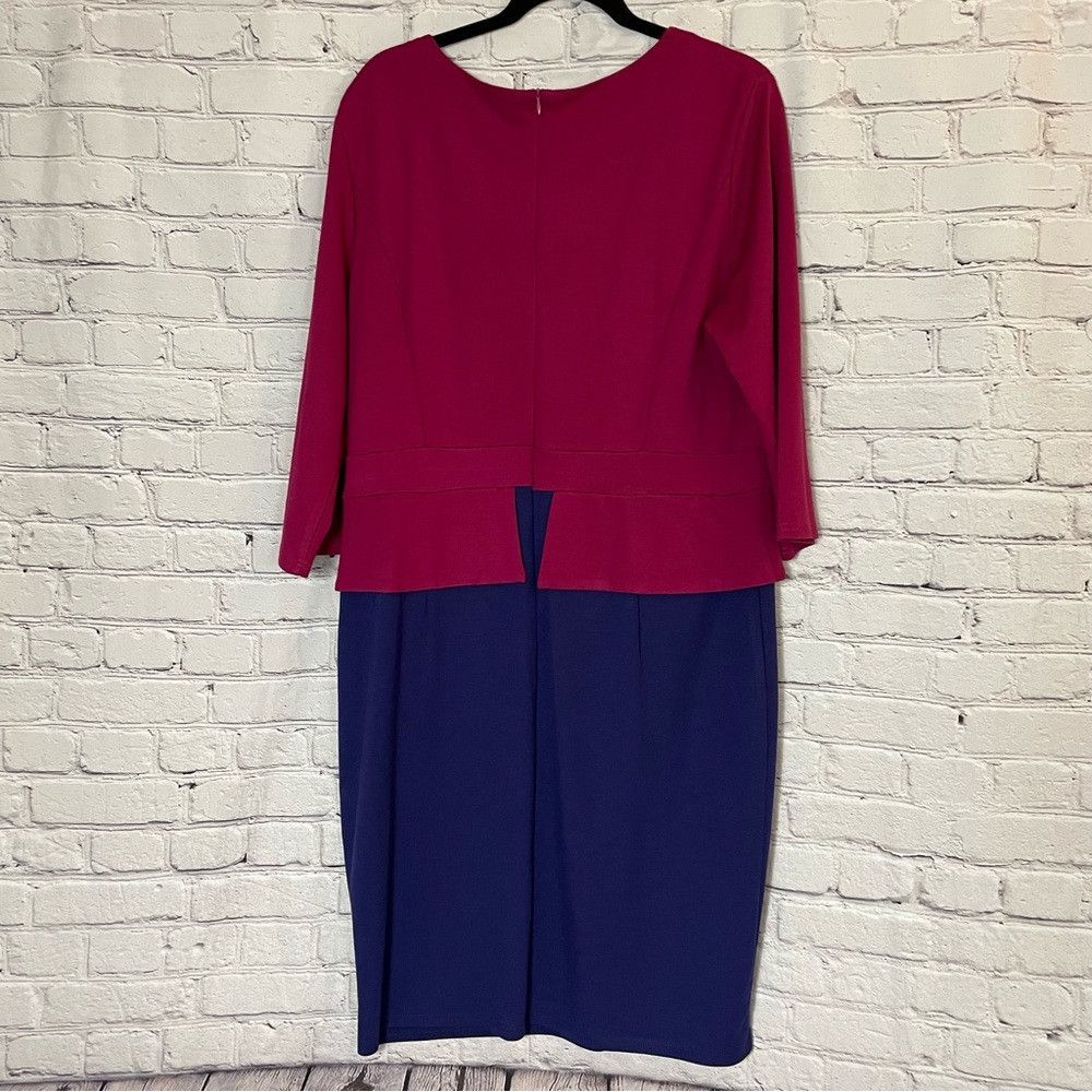 Other NWT New HOMEYEE Elegant Cut Out 3/4 Sleeve Business Pencil Size XXL / US 16-18 / IT 52-54 - 7 Thumbnail